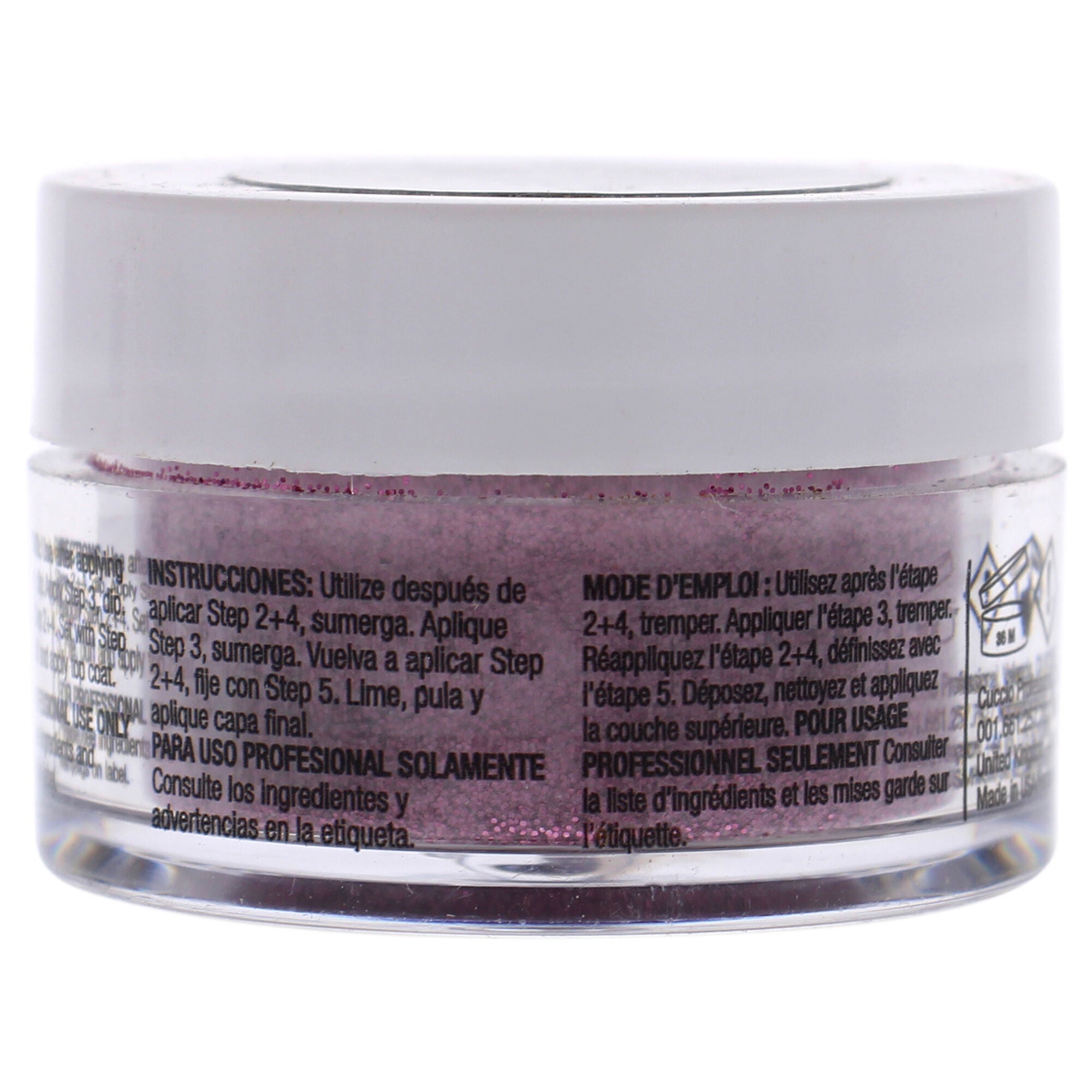 Pro Powder Polish Nail Colour Dip System - Barbie Pink Glitter by Cuccio Colour for Women - 0.5 oz Nail Powder, , alternate image number 3