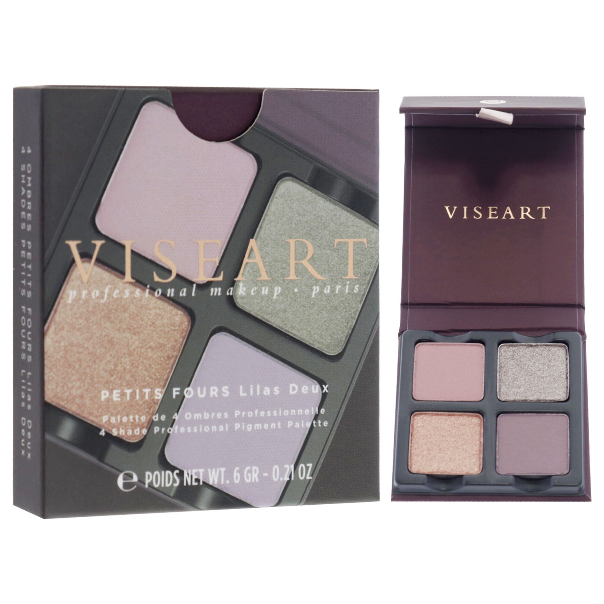 Petits Fours Eyeshadow Palette - Lilas Deux by Viseart Paris for Women - 0.21 oz Eye Shadow, See Description, alternate image number 2