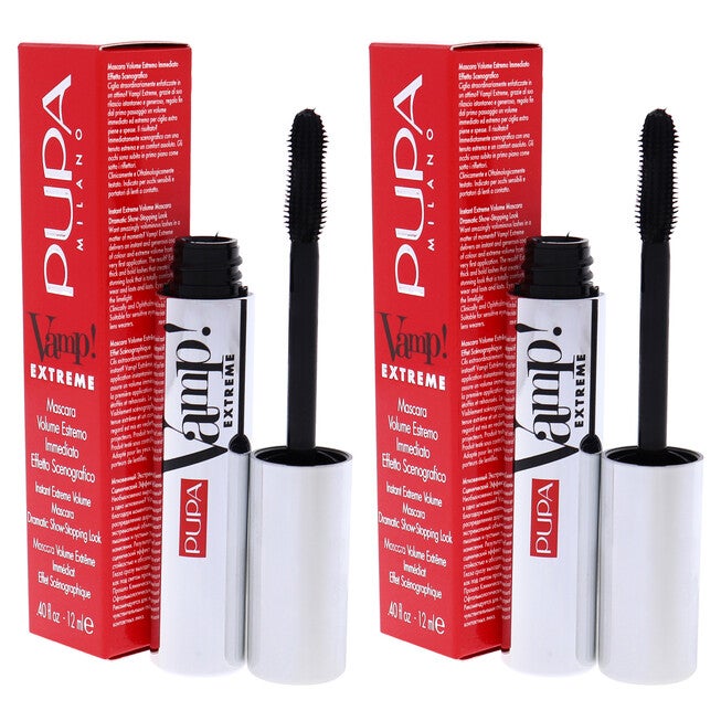 Vamp! Extreme Mascara - 010 Extra Black by Pupa Milano for Women - 0.4 oz Mascara - Pack of 2, See Description, alternate image number 3