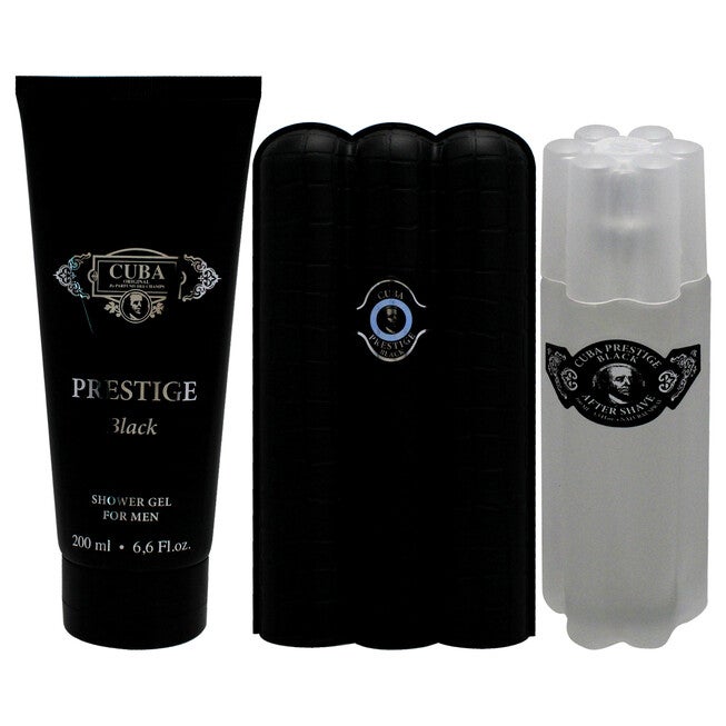 Cuba Prestige Black by Cuba for Men - 3 Pc Gift Set 3oz EDT Spray, 6.6oz Shower Gel, 3.3oz After Shave, , alternate image number 5