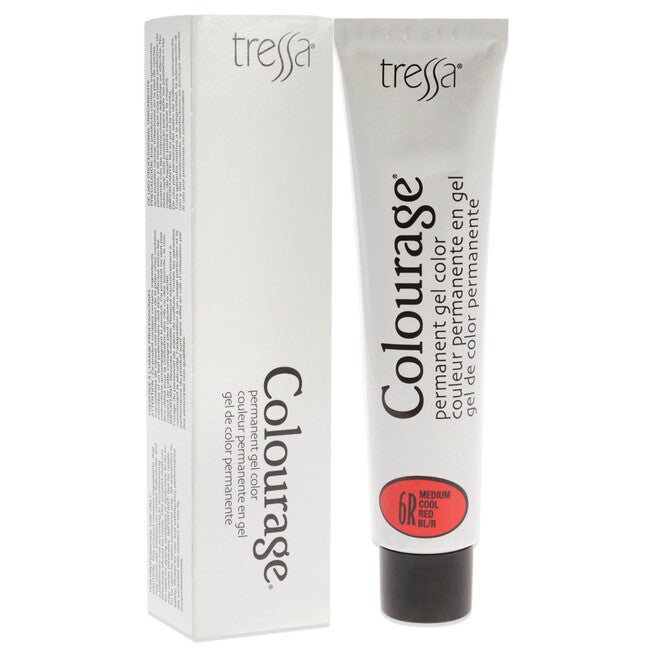 Colourage Permanent Gel Color - 6R Medium Cool Red by Tressa for Unisex - 2 oz Hair Color, See Description, alternate image number 2