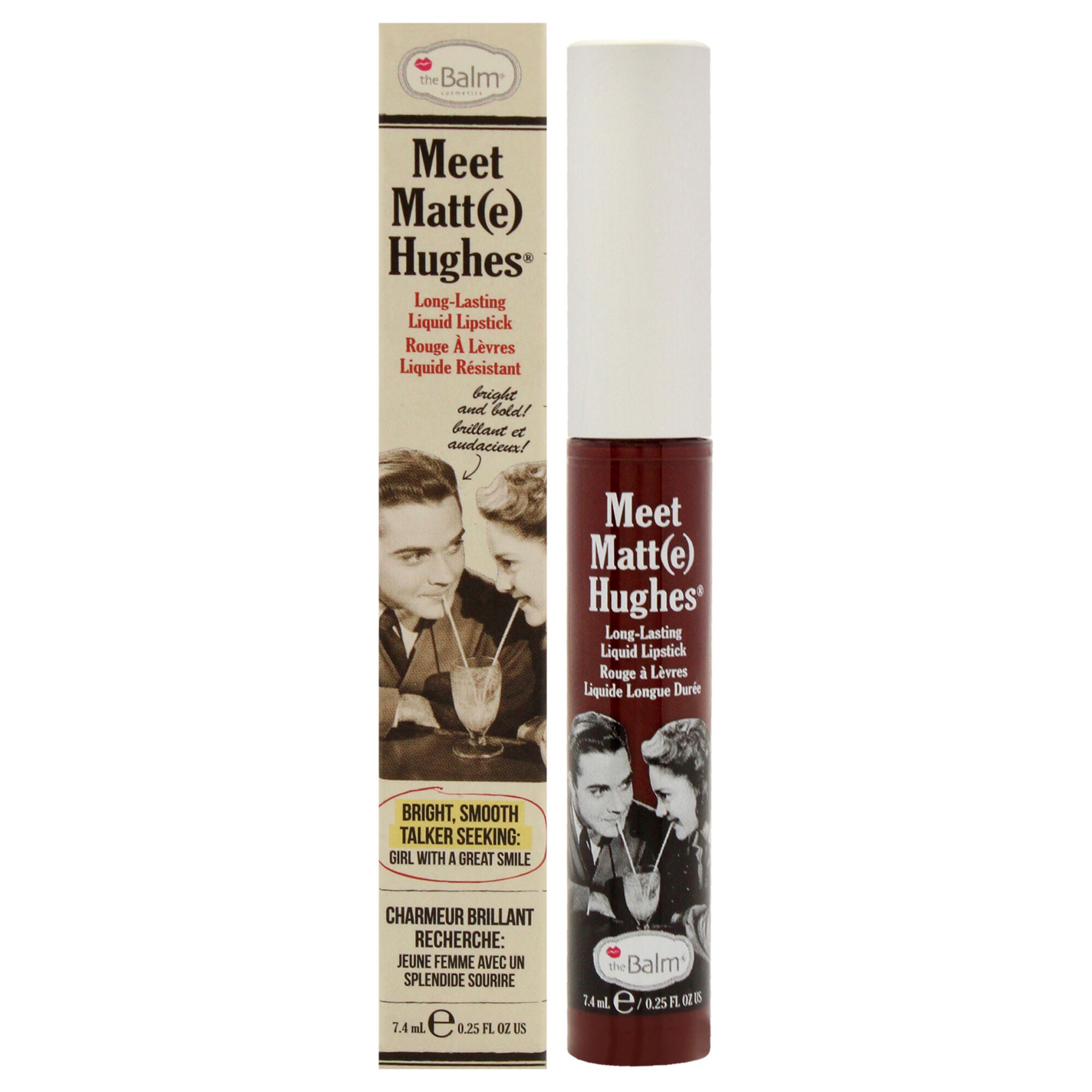 Meet Matte Hughes Long Lasting Liquid Lipstick - Fierce by the Balm for Women - 0.25 oz Lipstick, Brown, hi-res image number 0