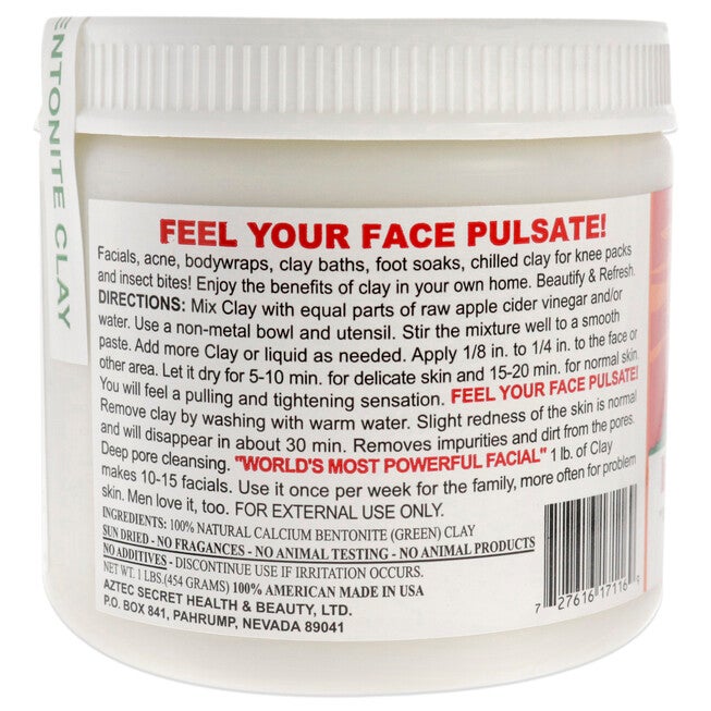 Indian Healing Clay by Aztec Secret for Unisex - 16 oz Clay, See Description, alternate image number 4
