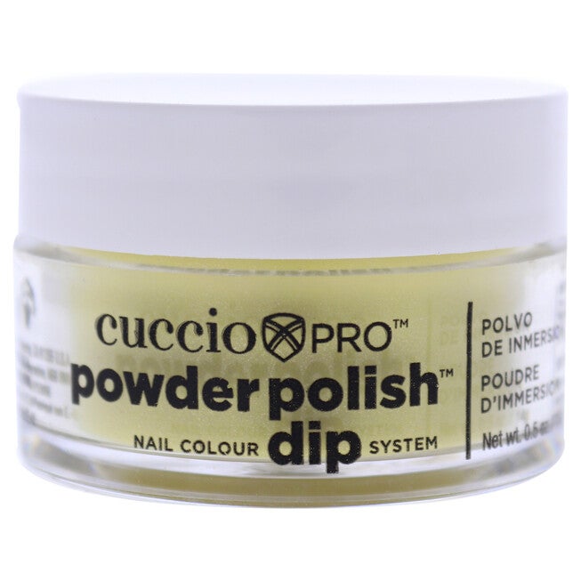 Pro Powder Polish Nail Colour Dip System - Sunshine Yellow with Mica by Cuccio Colour for Women - 0.5 oz Nail Powder, See Description, hi-res image number 0