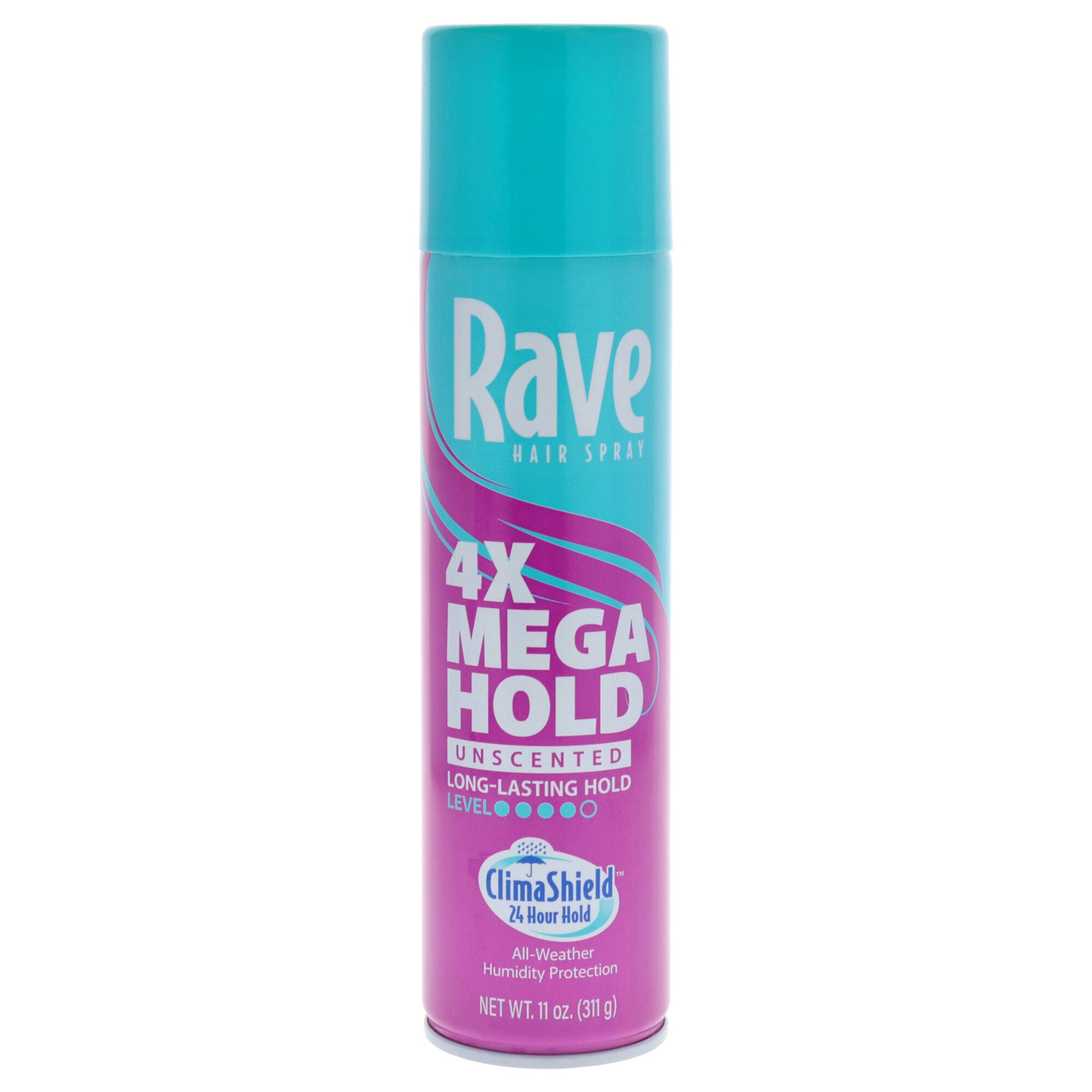 4X Mega Hold Hairspray - Unscented by Rave for Unisex - 11 oz Hair Spray, See Description, hi-res image number 0