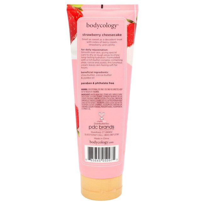 Body Cream - Strawberry Cheesecake by Bodycology for Women - 8 oz Body Cream, See Description, alternate image number 2