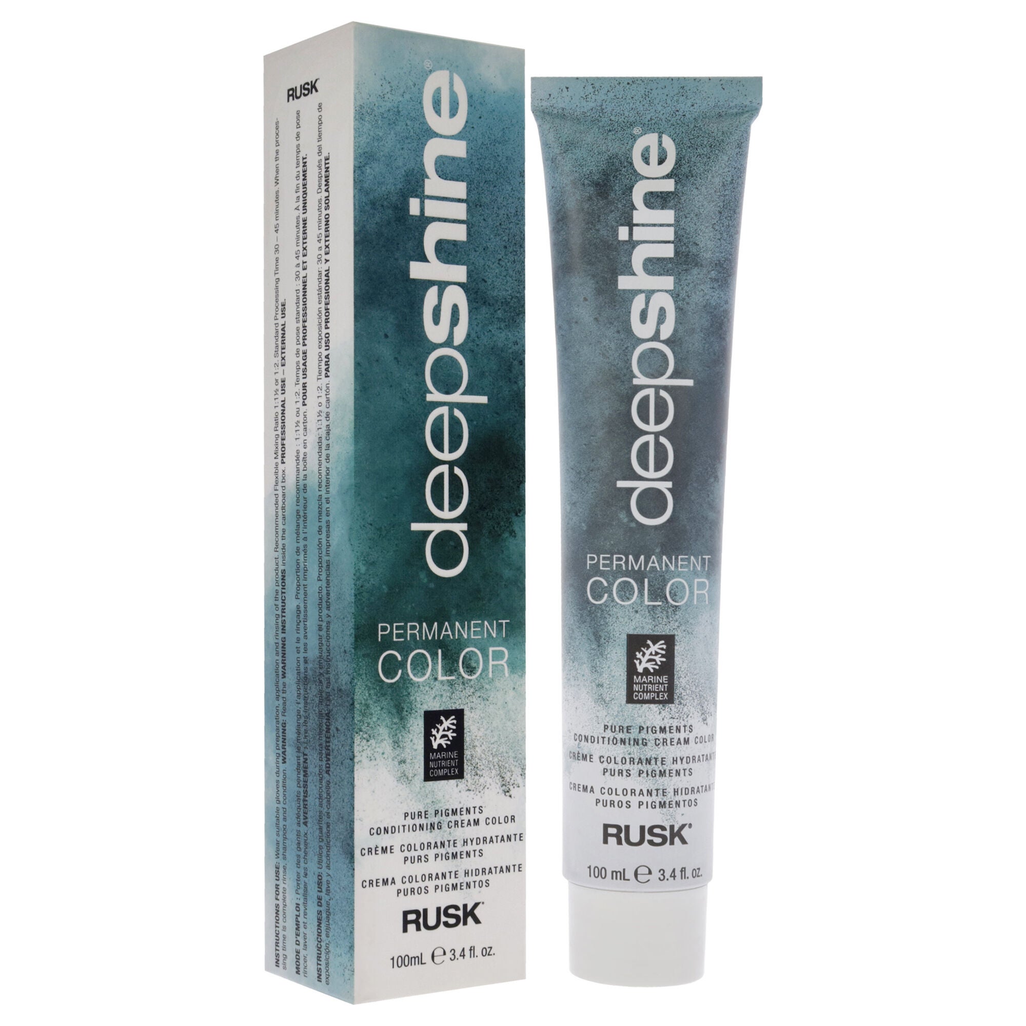 Deepshine Pure Pigments Conditioning Cream Color - 7.000 NC Medium Blonde by Rusk for Unisex - 3.4 oz Hair Color, See Description, alternate image number 1