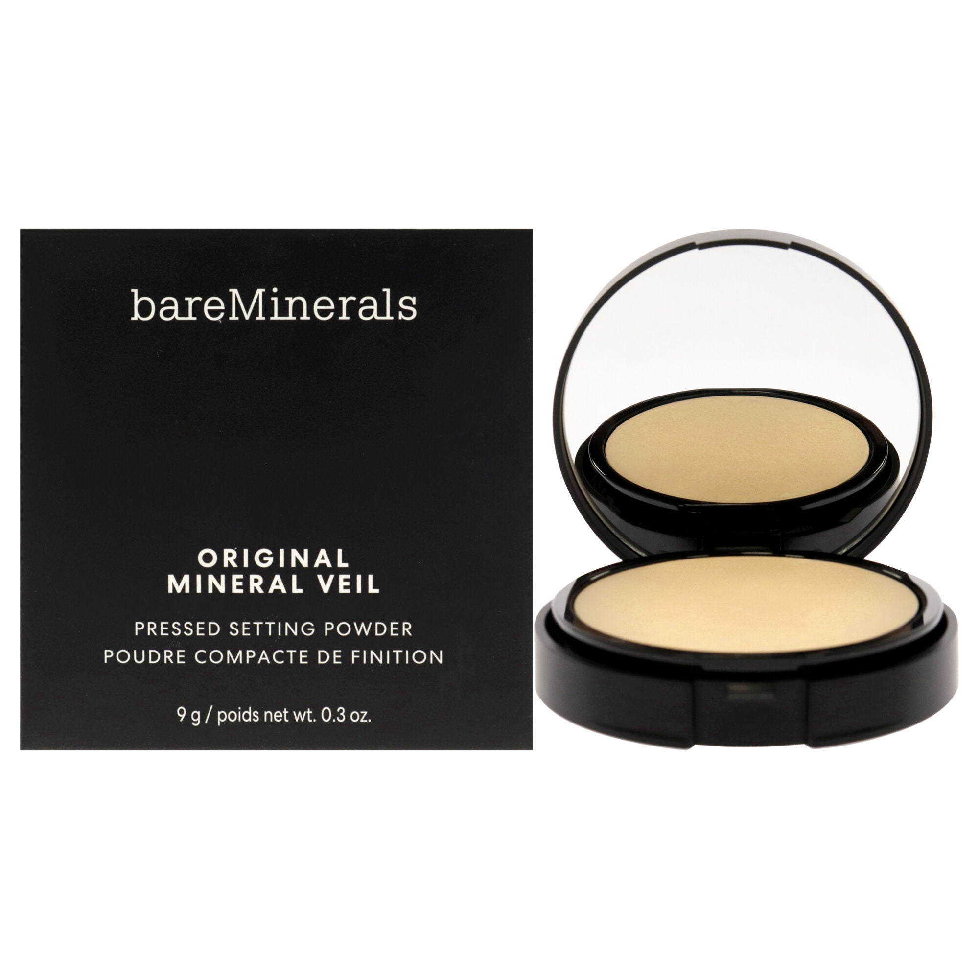 Original Mineral Veil Pressed Setting Powder - Sheer Medium by bareMinerals for Women - 0.3 oz Powder, Brown, hi-res image number 0