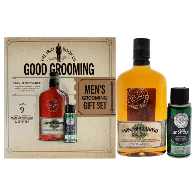 Book of Good Grooming Volume 9 Set - Spiced Vanilla by 18.21 Man Made for Men - 2 Pc, See Description, hi-res image number 0