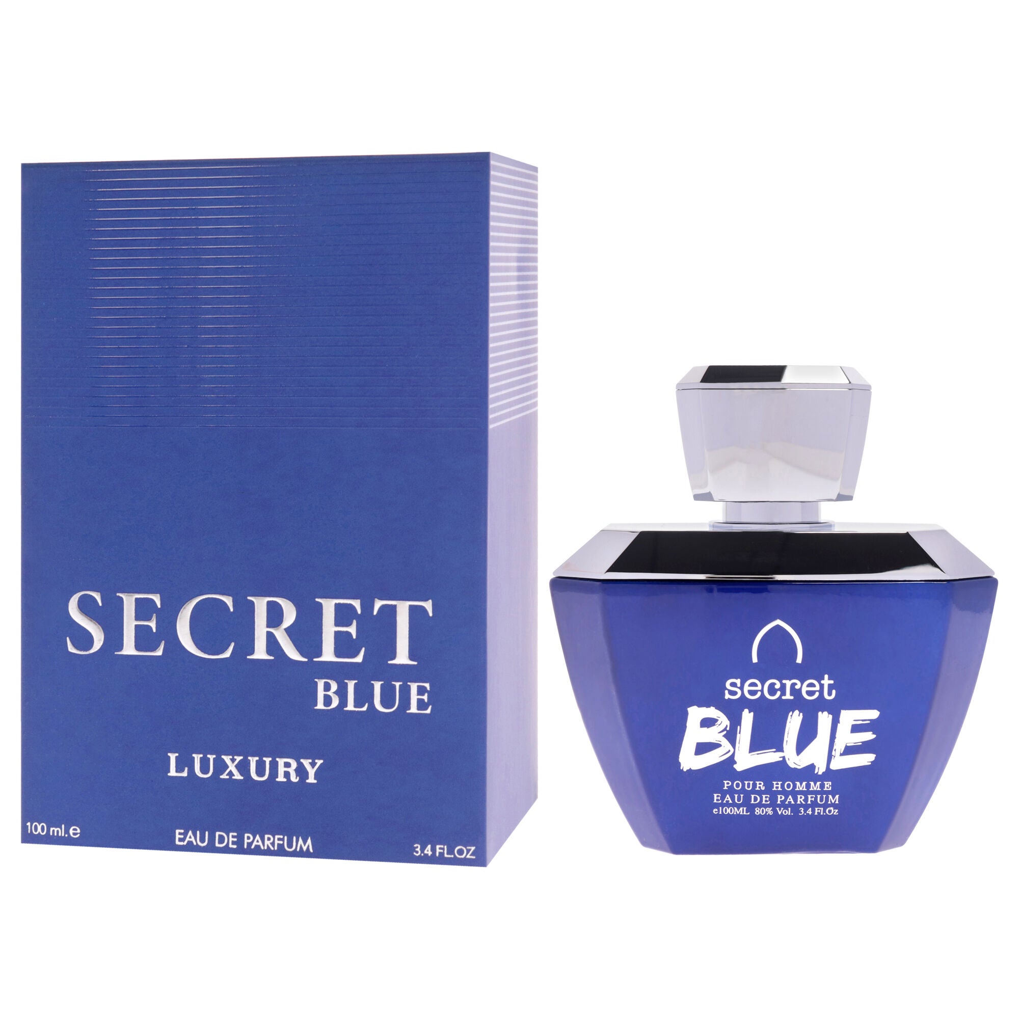 Luxury Collection - Secret Blue by Khalis for Men - 3.4 oz EDP Spray, Clear, alternate image number 3