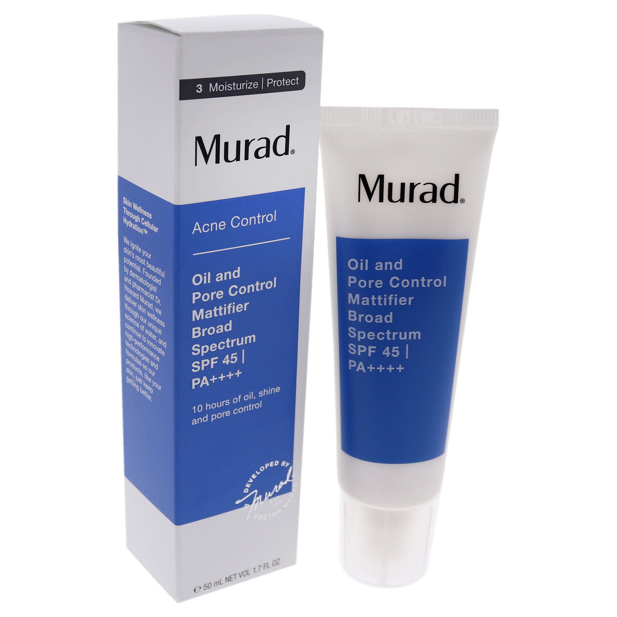 Oil and Pore Control Mattifier Broad Spectrum SPF 45 by Murad for Unisex - 1.7 oz Treatment, , alternate image number 8