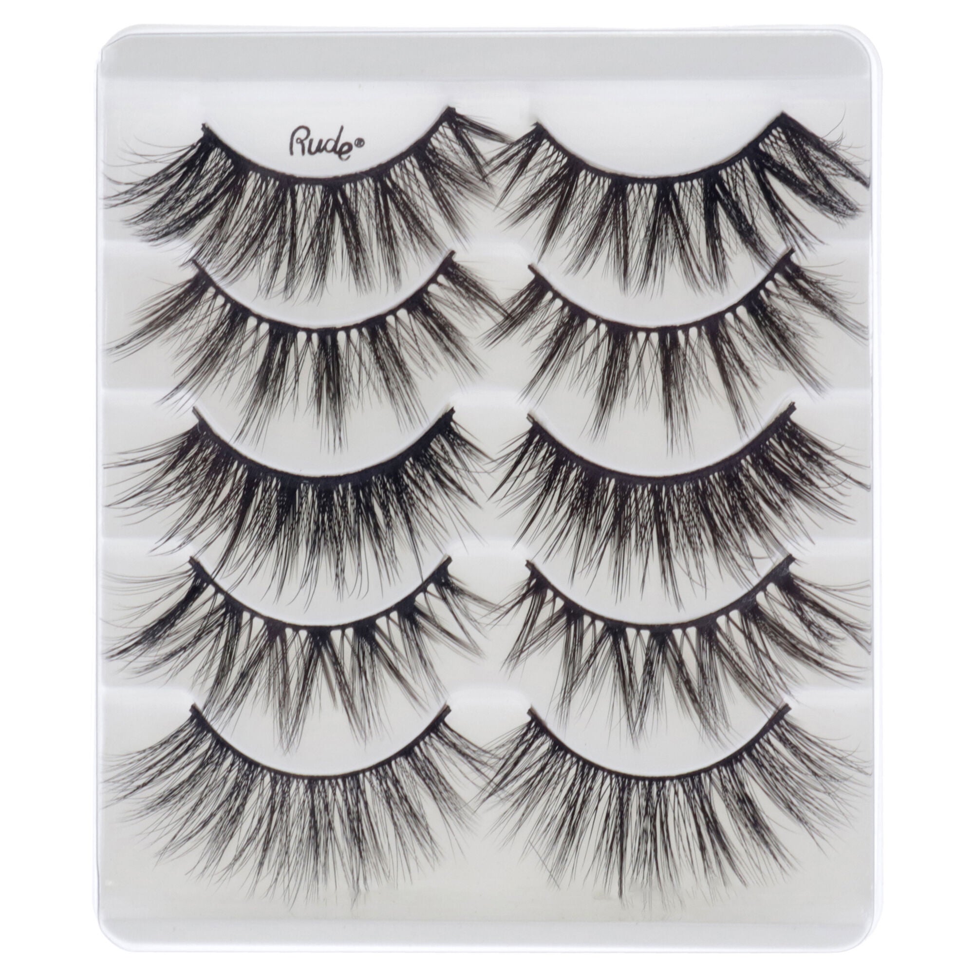 Essential Faux Mink 3D Lashes - Seduce Me by Rude Cosmetics for Women - 5 Pair Eyelashes, See Description, alternate image number 2