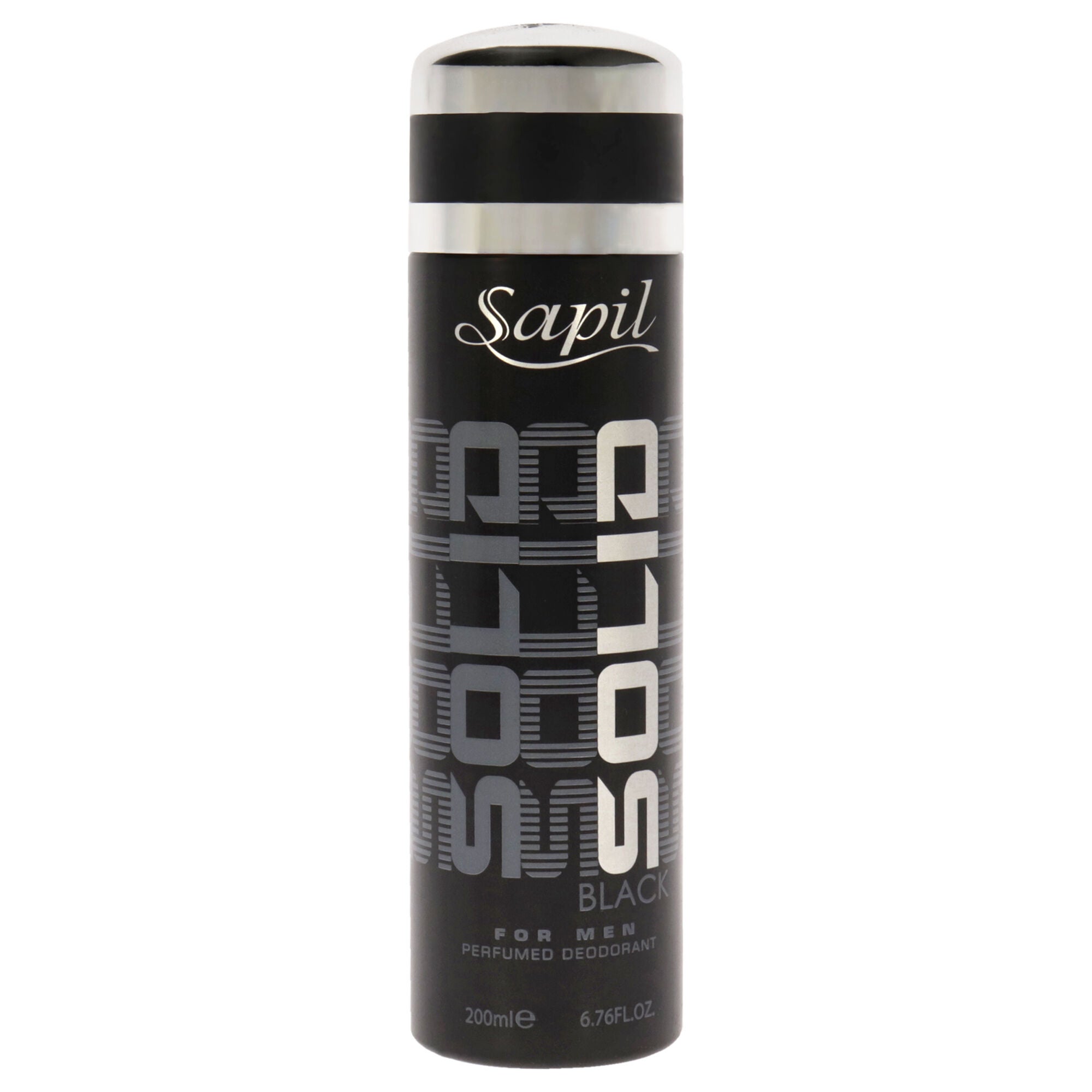 Solid Black by Sapil for Men - 6.76 oz Deodorant Spray, See Description, hi-res image number 0