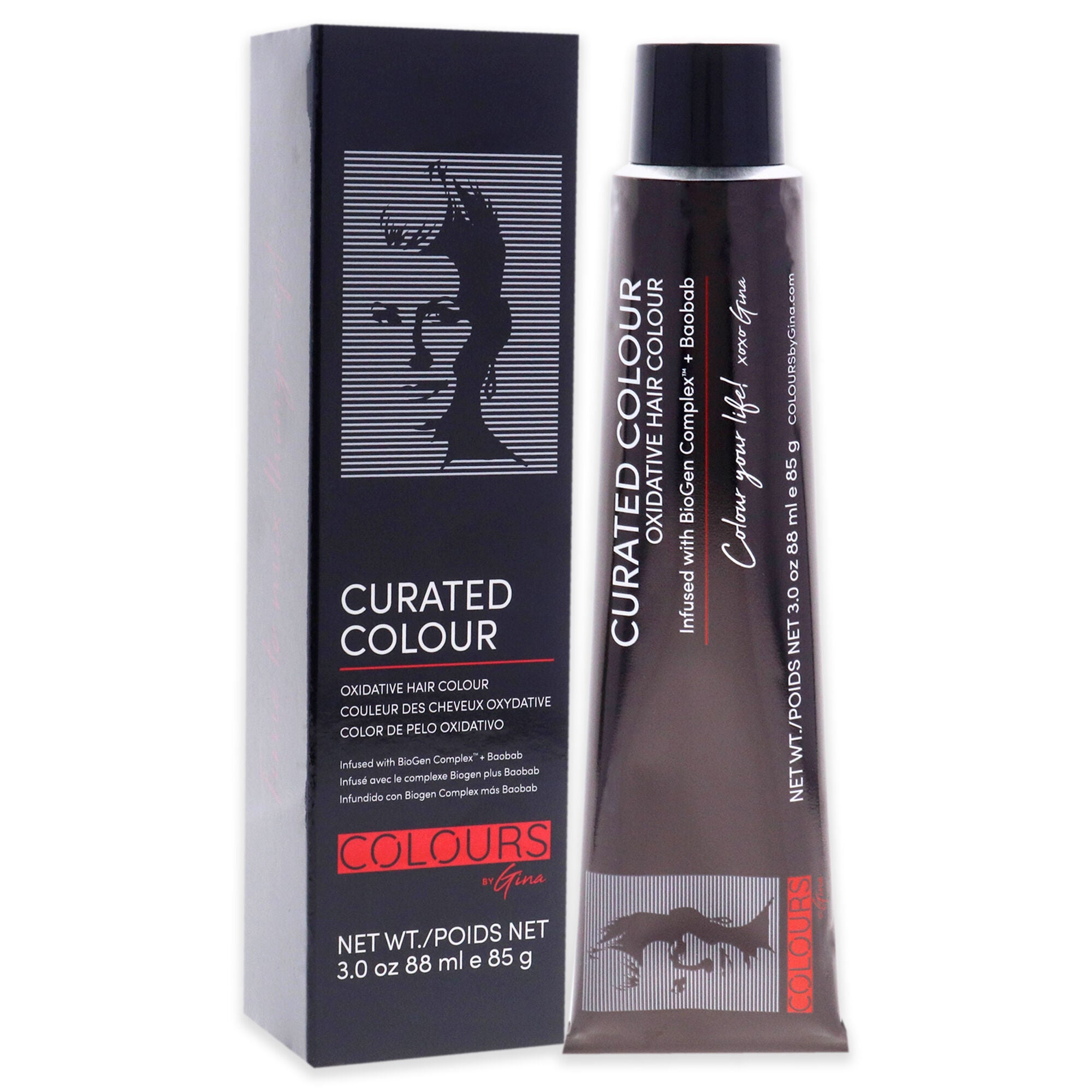 Curated Colour - 5.5-5M Light Mahogany Brown by Colours By Gina for Unisex - 3 oz Hair Color, See Description, alternate image number 1