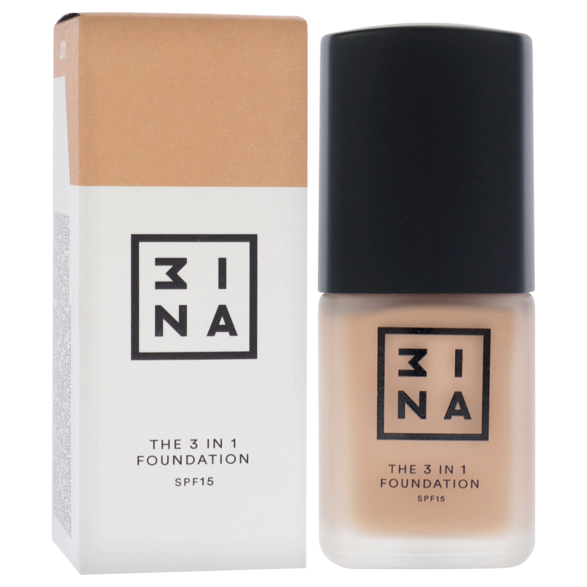 The 3-In-1 Foundation SPF 15 - 201 by 3INA for Women - 1.01 oz Foundation, See Description, alternate image number 1