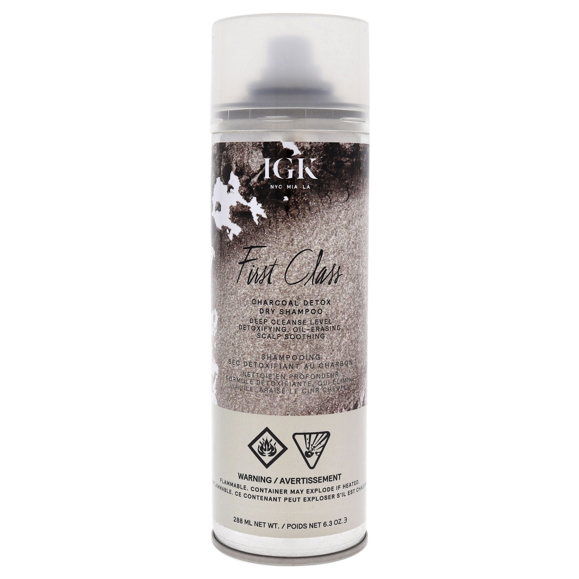 First Class Charcoal Detox Dry Shampoo by IGK for Unisex - 6.3 oz Dry Shampo, See Description, hi-res image number 0