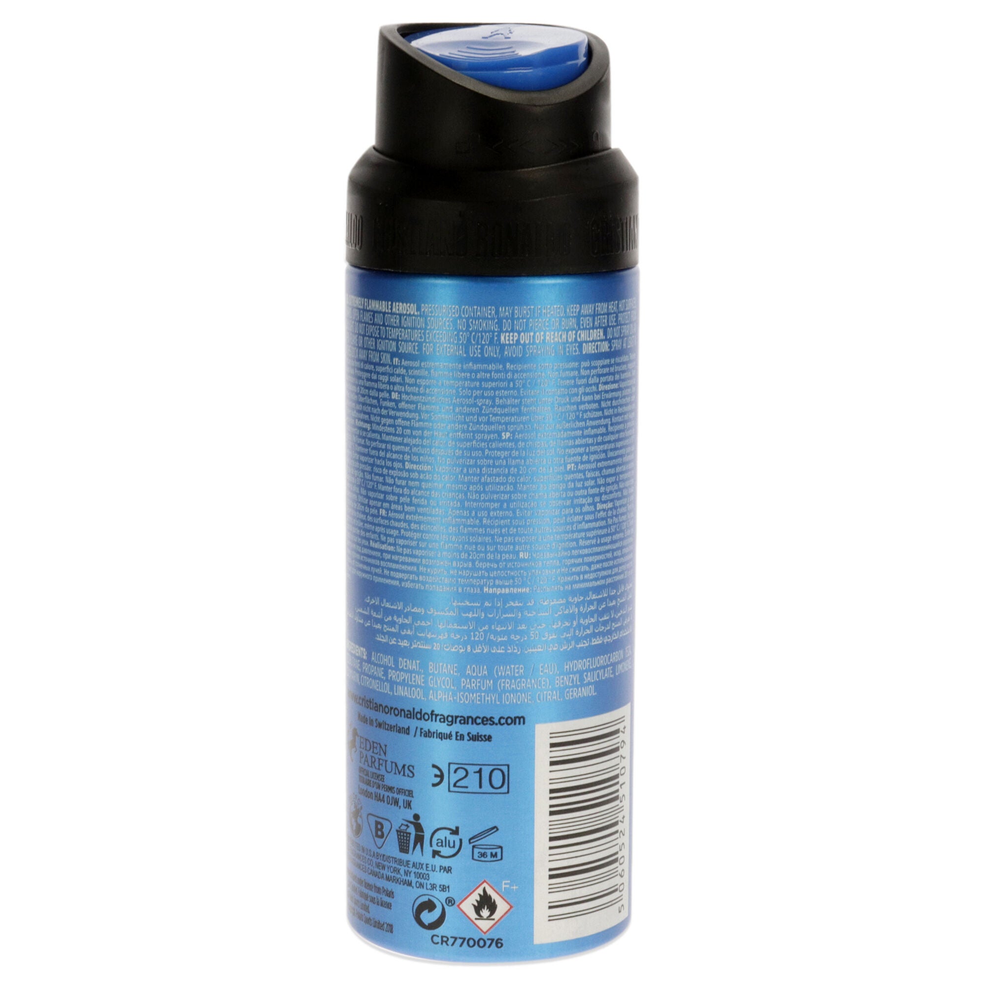 CR7 Play It Cool by Cristiano Ronaldo for Men - 5.1 oz Body Spray, See Description, alternate image number 1