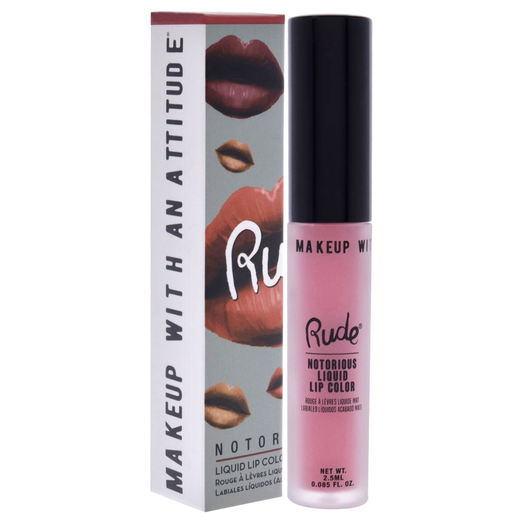 Notorious Rich Long Liquid Lip Color - Going Topless by Rude Cosmetics for Women - 0.1 oz Lipstick, See Description, alternate image number 1