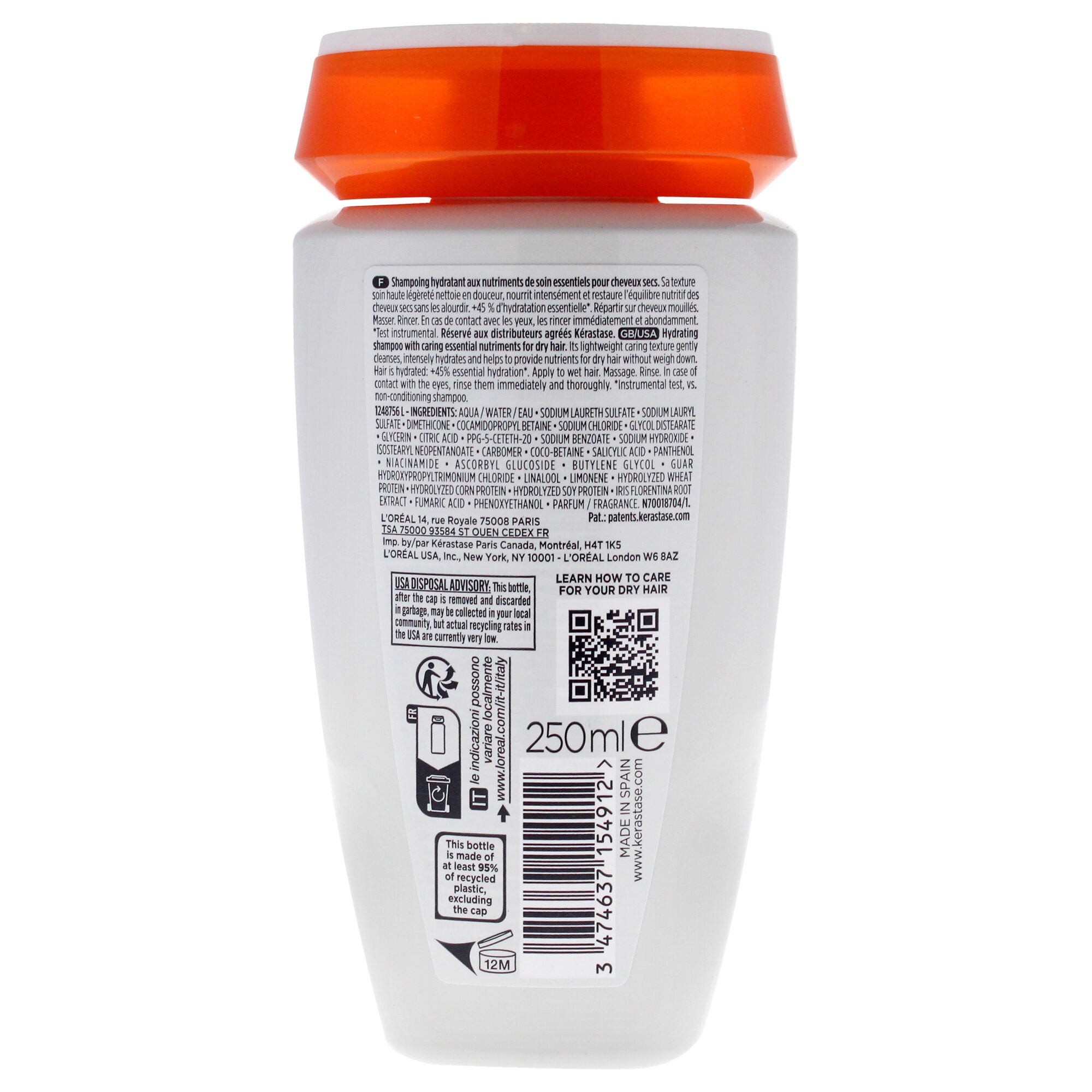 Nutritive Hydrating Shampoo by Kerastase for Unisex - 8.5 oz Shampoo, See Description, alternate image number 1