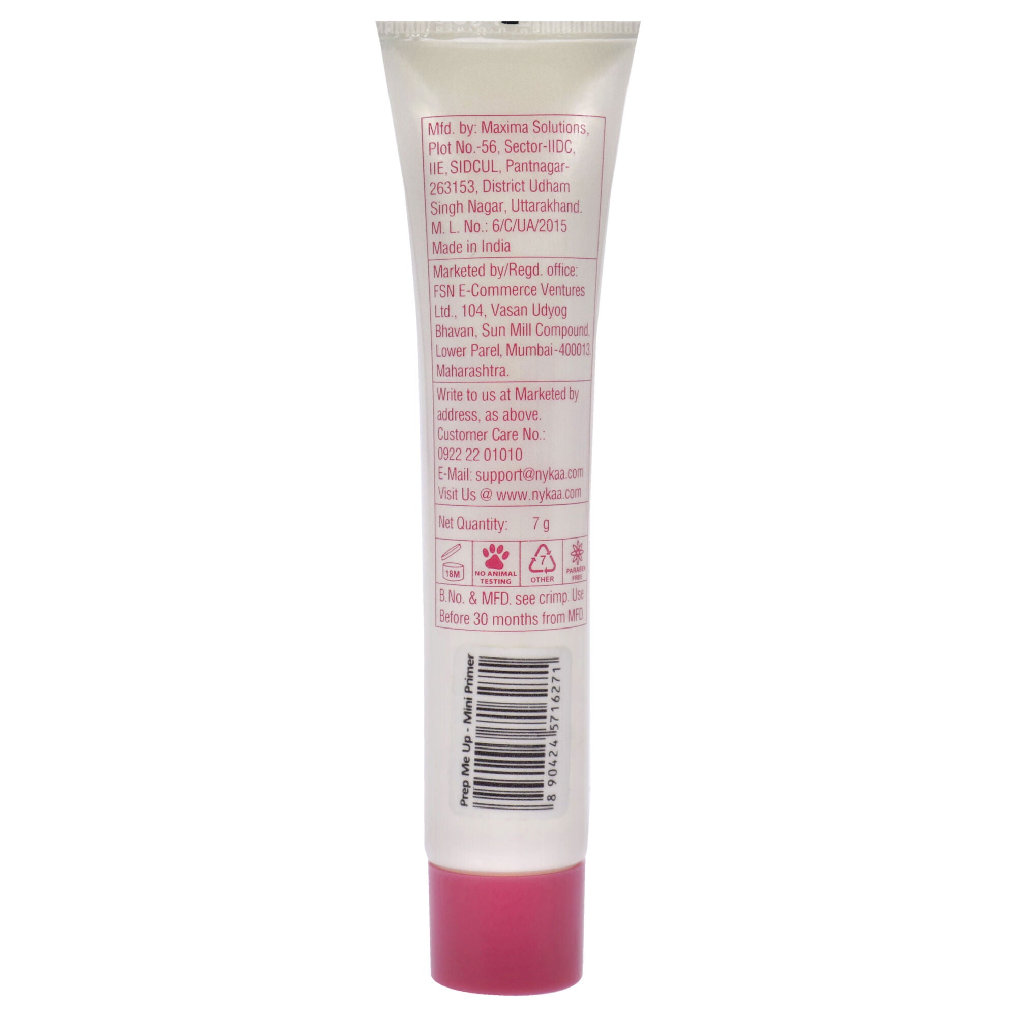 Prep Me Up Face Primer by Nykaa Cosmetics for Women - 0.24 oz Primer, See Description, alternate image number 1