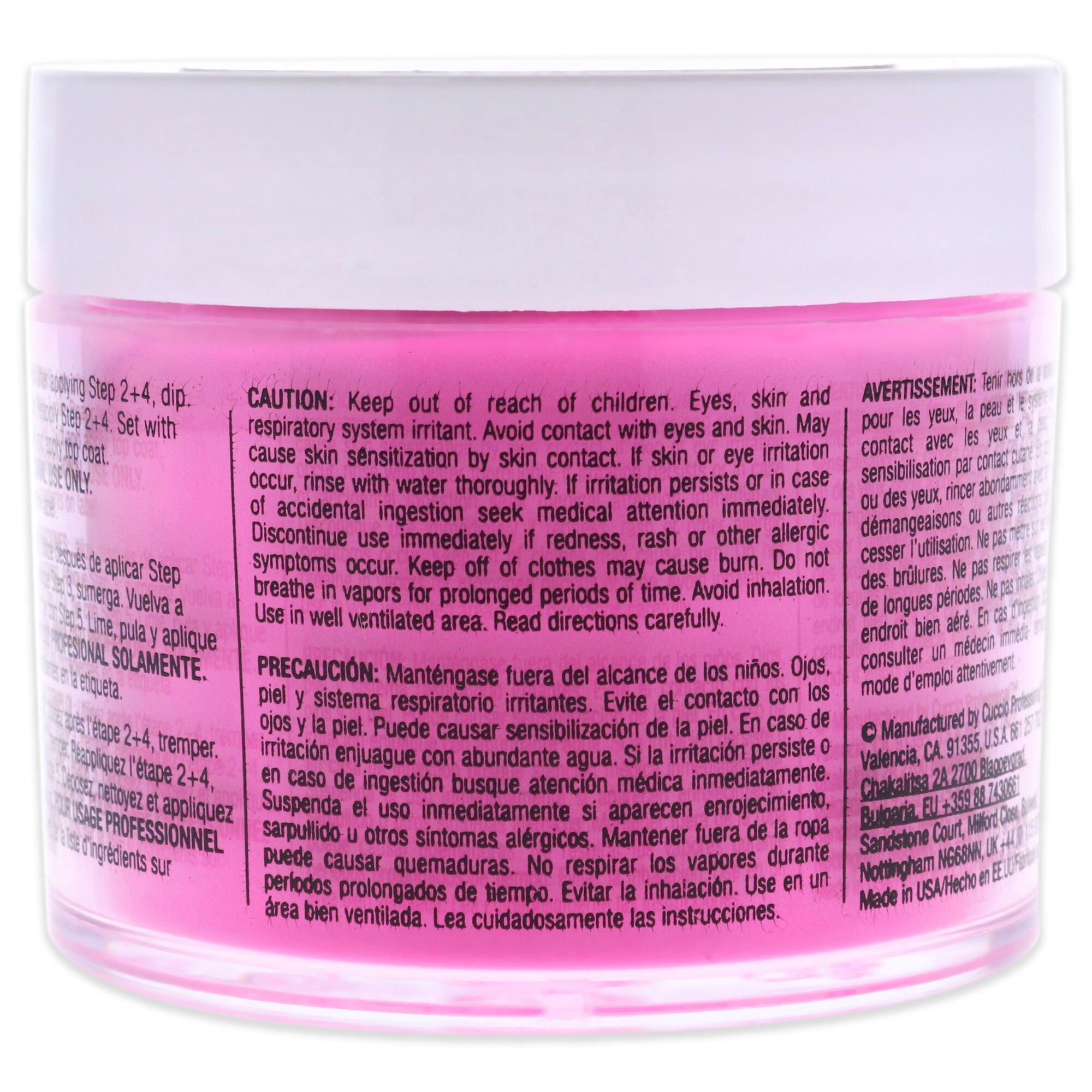 Pro Powder Polish Nail Colour Dip System - We Got The Beat by Cuccio Colour for Women - 1.6 oz Nail Powder, Pink, alternate image number 2