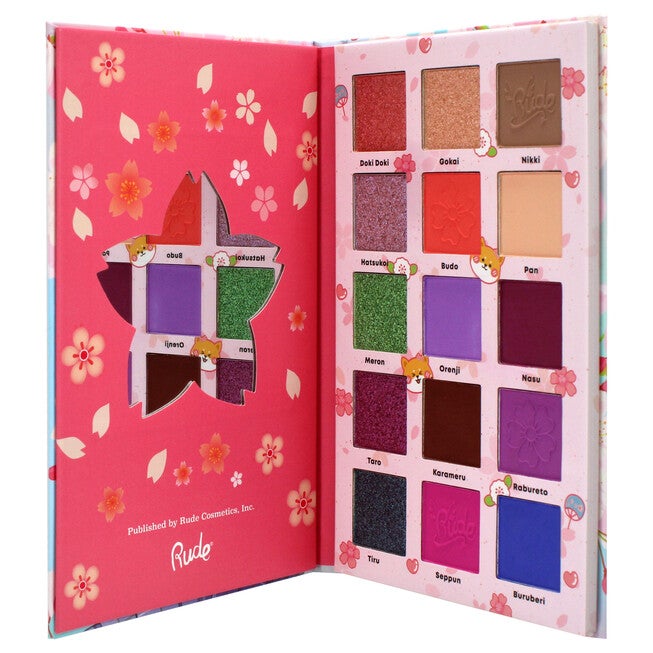 Manga Collection Pressed Pigments and Shadows Palette - First Love Diary by Rude Cosmetics for Women - 0.77 oz Palette, , alternate image number 5
