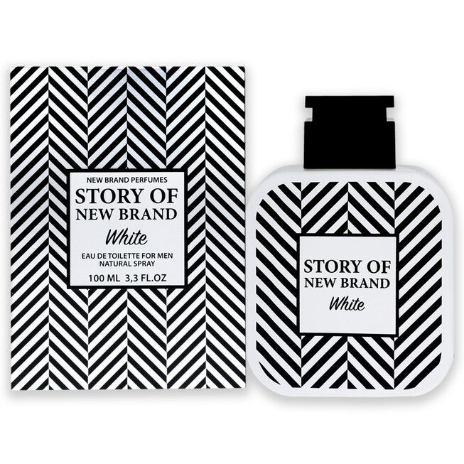 Story Of New Brand White by New Brand for Men - 3.3 oz EDT Spray, See Description, hi-res image number 0