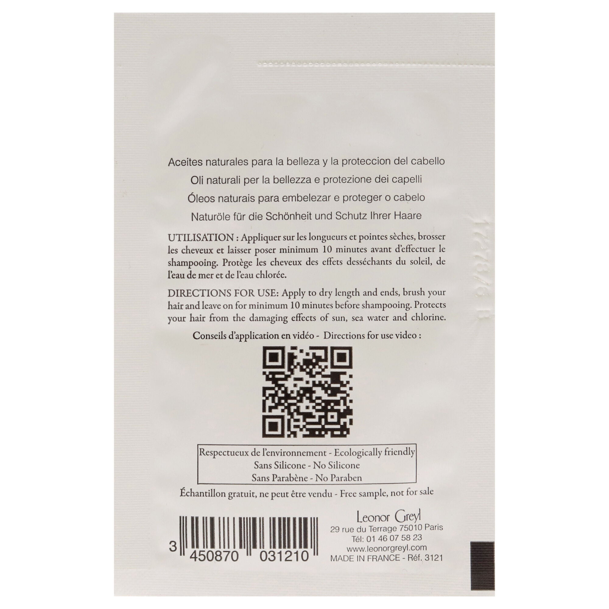 LHuile De Leonor Greyl Treatment by Leonor Greyl for Unisex - 0.016 oz Treatment, See Description, alternate image number 2
