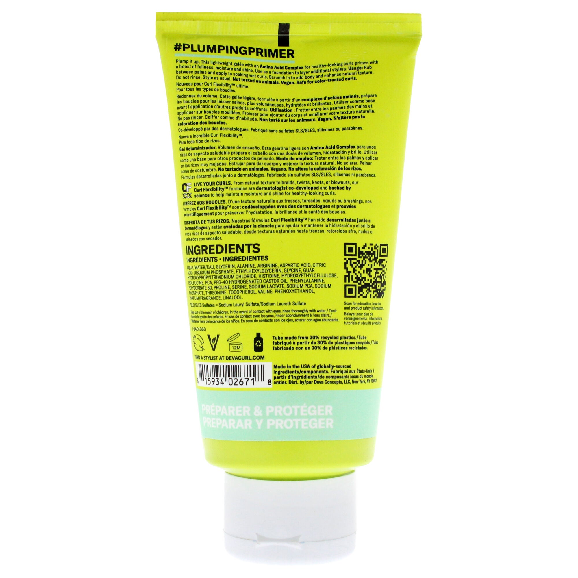 Plumping Primer Gel-NP by DevaCurl for Unisex - 5 oz Gel, See Description, alternate image number 3