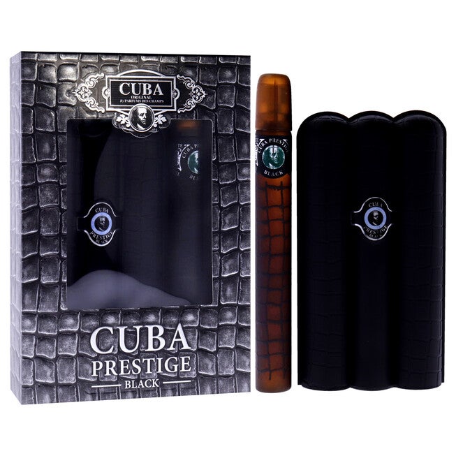 Cuba Prestige Black by Cuba for Men - 2 Pc Gift Set 3oz EDT Spray, 1.17oz EDT Spray, See Description, alternate image number 1