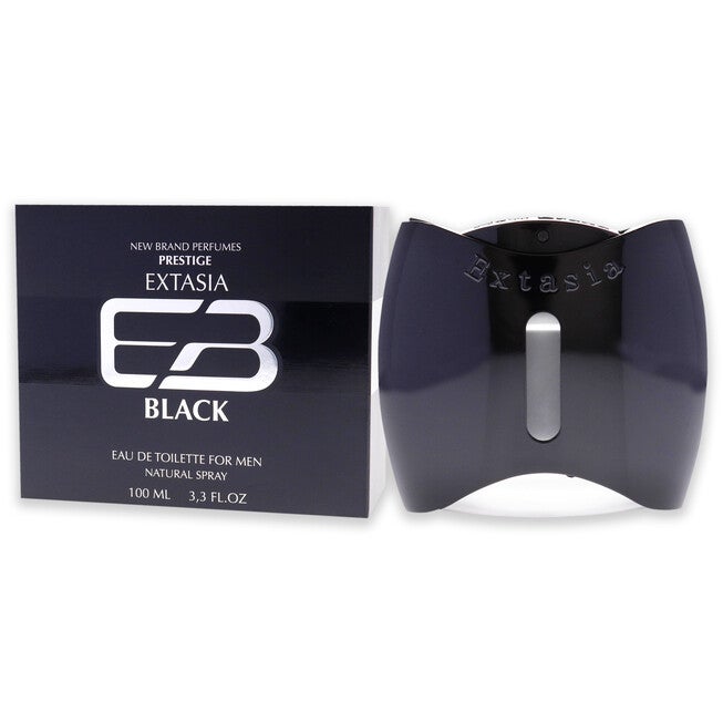 Extasia Black by New Brand for Men - 3.4 oz EDT Spray, NA, alternate image number null