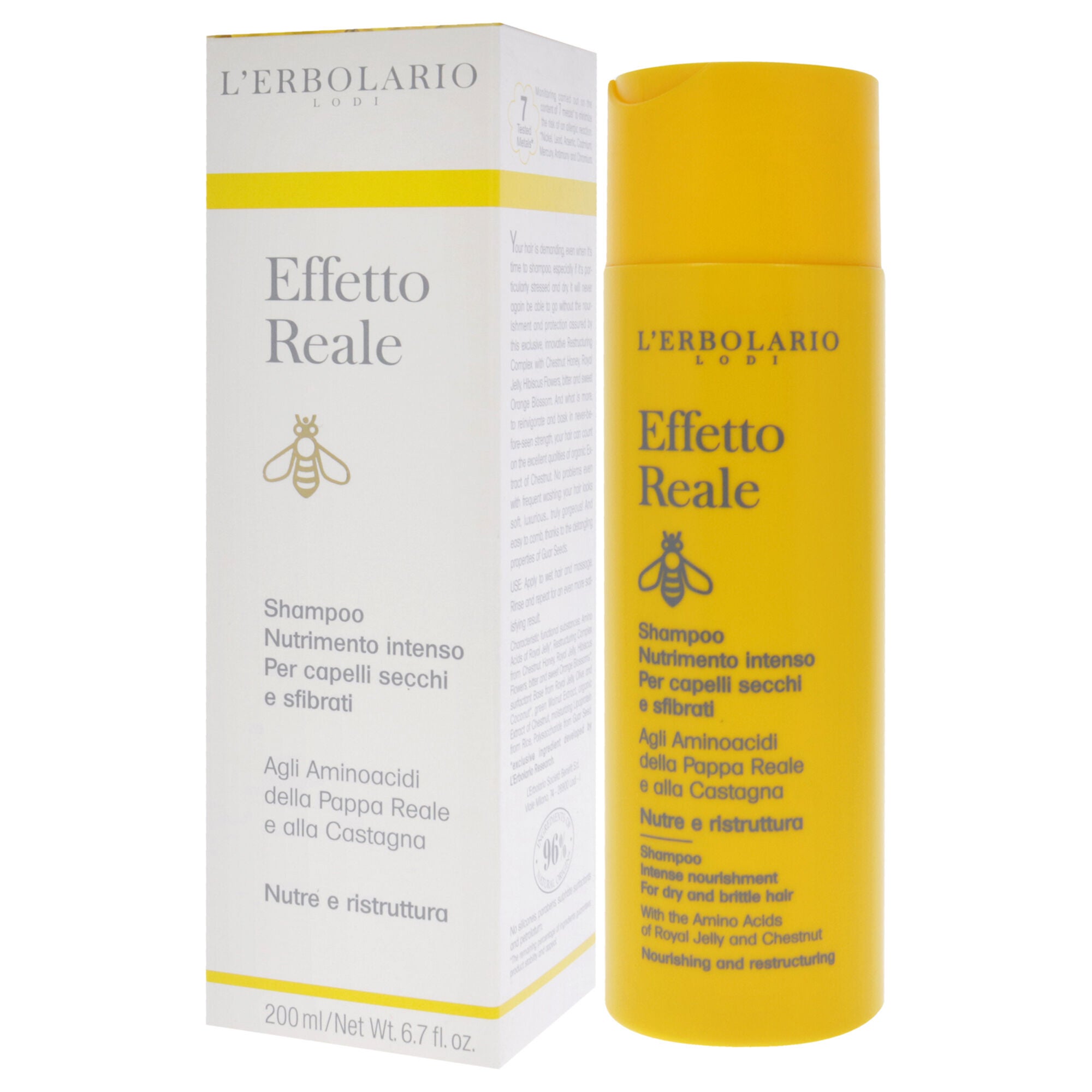 Effetto Reale Intense Nourishment Shampoo by LErbolario for Unisex - 6.7 oz Shampoo, , alternate image number 7