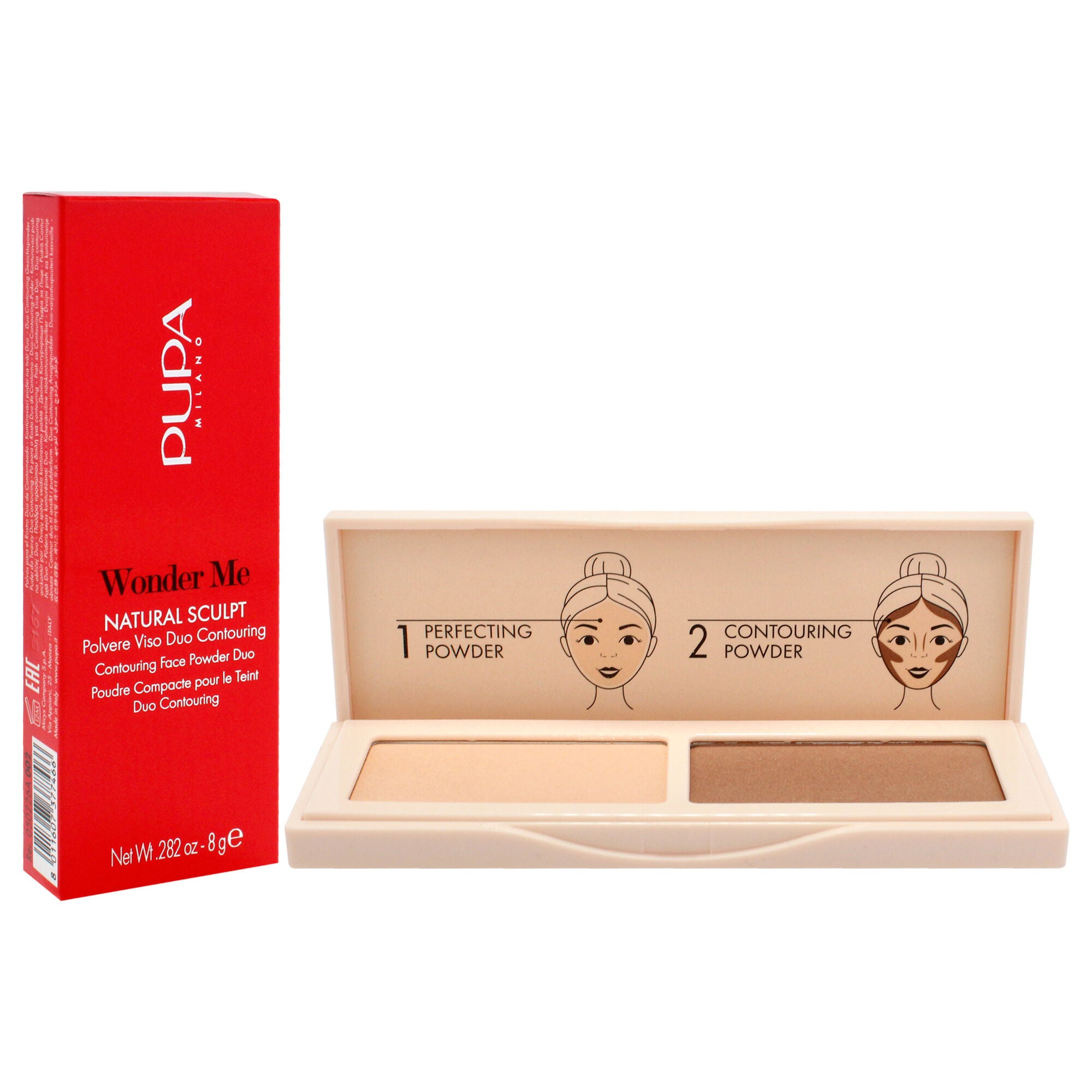 Wonder Me Natural Sculpt - 002 Medium-Dark Skin by Pupa Milano for Women - 0.282 oz Makeup, See Description, alternate image number 2