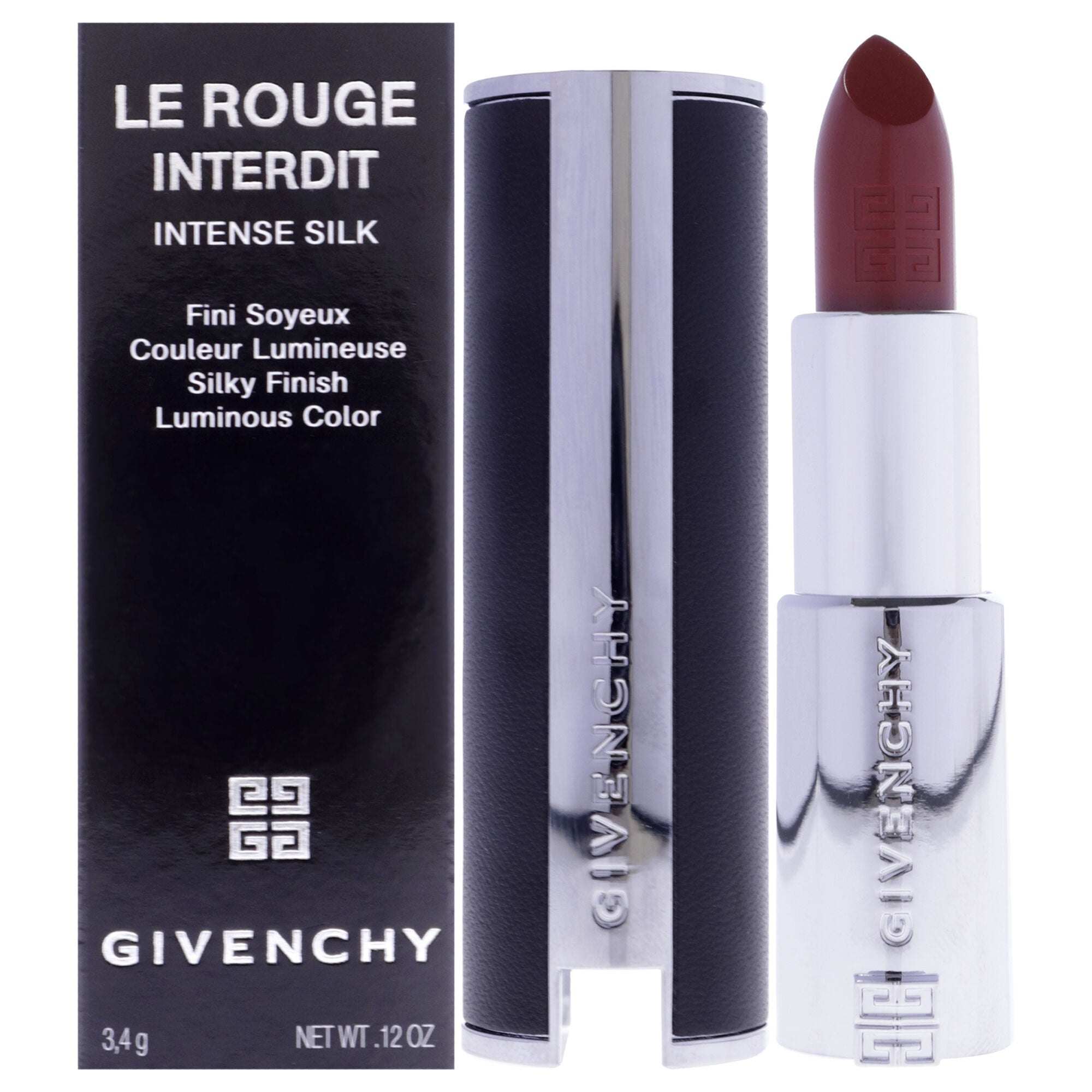 Le Rouge Interdit Intense Silk Lipstick - 333 L Iinterdit by Givenchy for Women - 0.12 oz Lipstick, See Description, hi-res image number 0