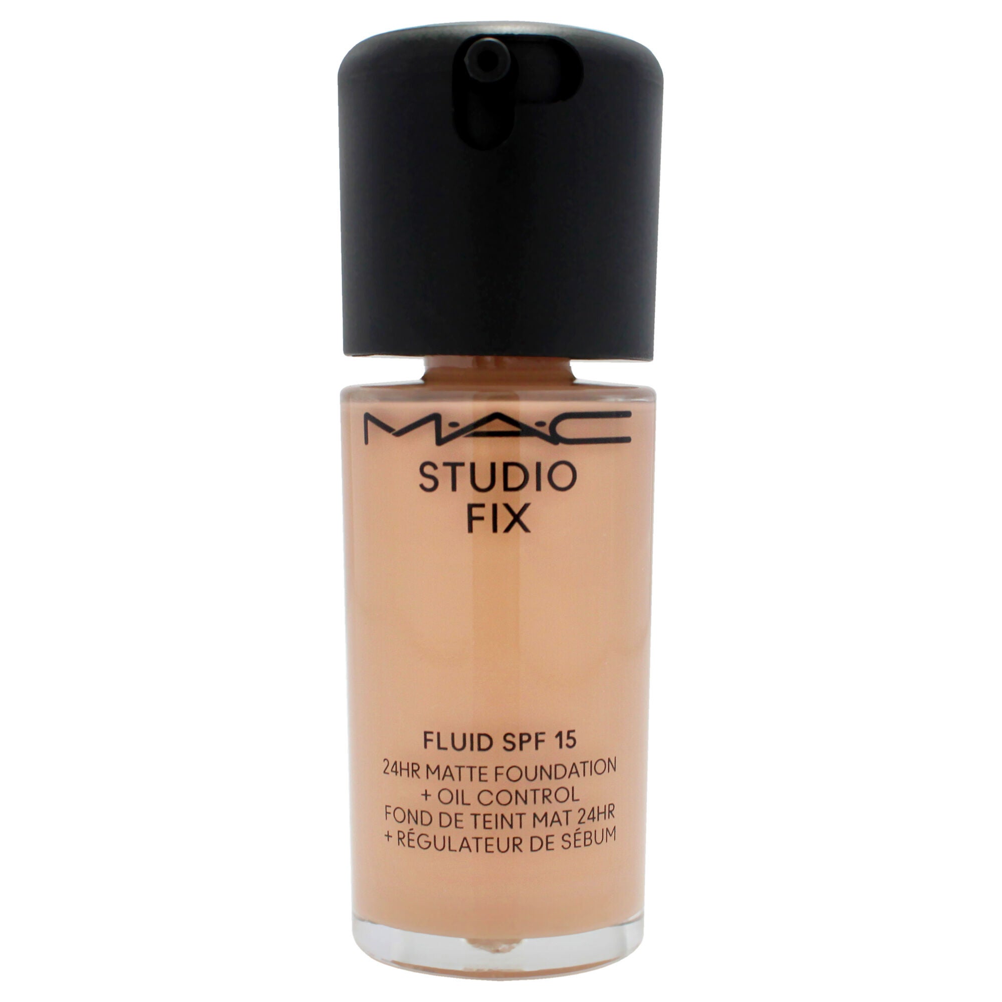 Studio Fix Fluid SPF 15 24HR Matte Foundation Plus Oil Control - NW22 Warm Beige With Rosy Undertone by MAC for Women - 1 oz Foundation, Beige, alternate image number 4