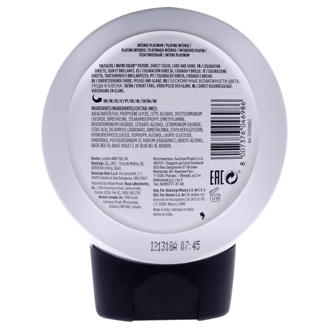 Nutri Color Cream - 1022 Intense Platinum by Revlon for Unisex - 8.1 oz Hair Color, See Description, alternate image number 2