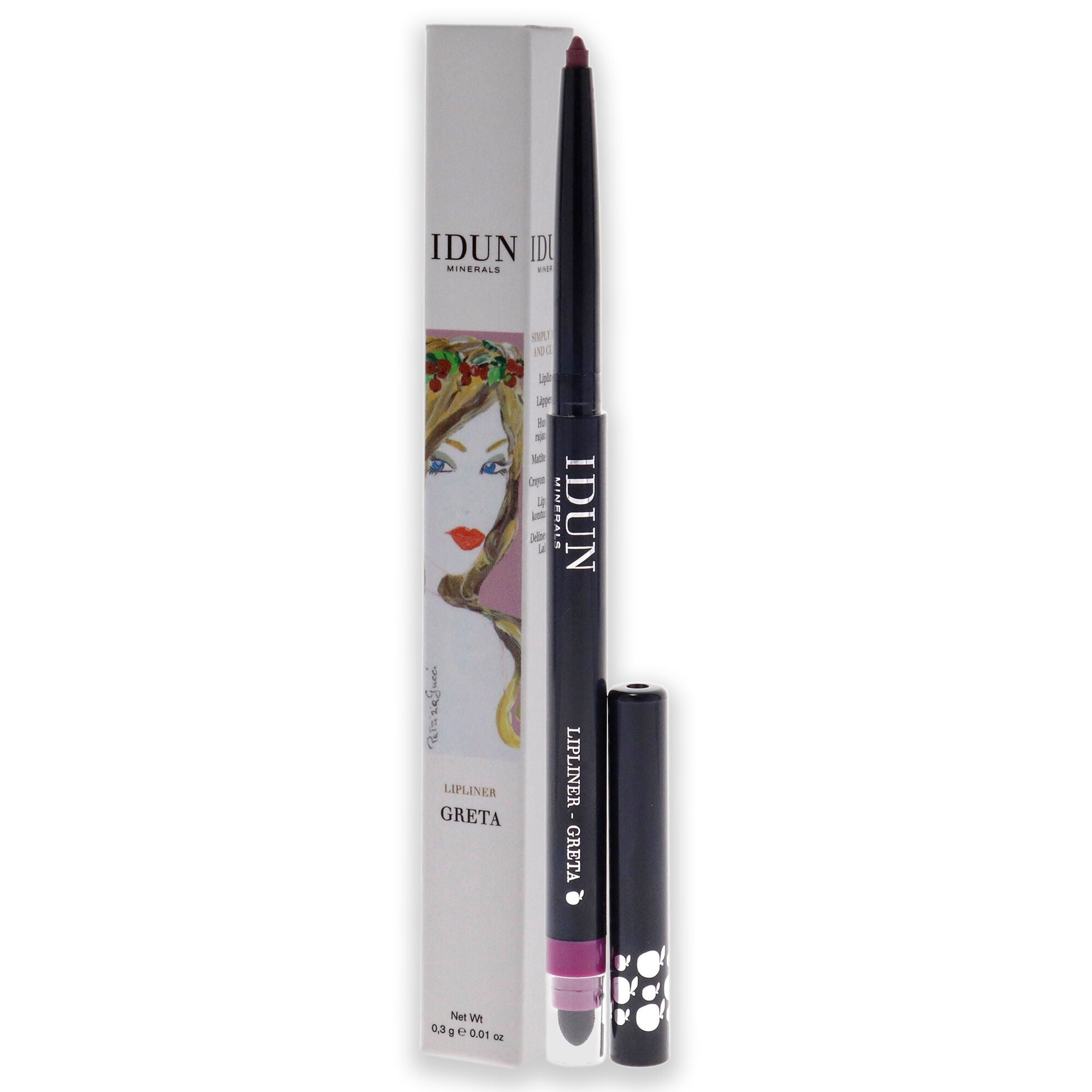 Lip Liner - 301 Greta by Idun Minerals for Women - 0.01 oz Lip Liner, See Description, alternate image number 2