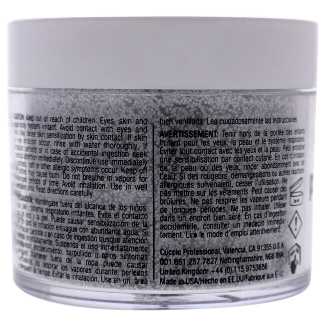 Pro Powder Polish Nail Colour Dip System - Deep Silver Glitter by Cuccio Colour for Women - 1.6 oz Nail Powder, See Description, alternate image number 1