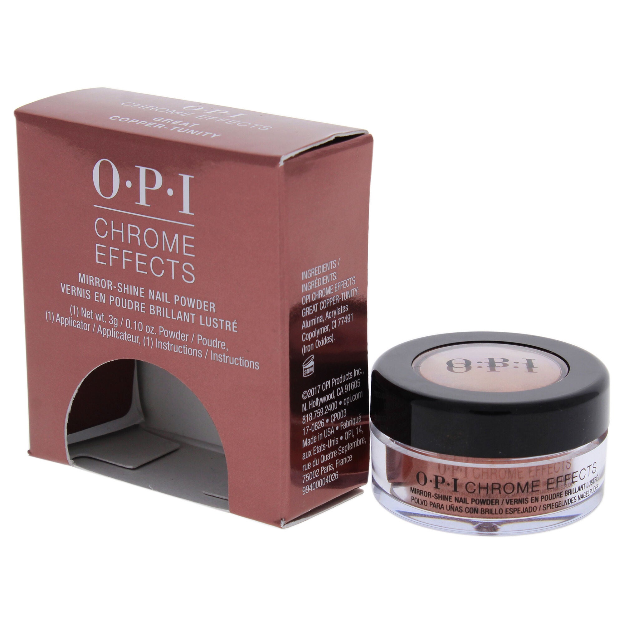 Chrome Effects Mirror Shine Nail Powder - Great Copper-Tunity by OPI for Women - 0.1 oz Nail Powder, , alternate image number 8