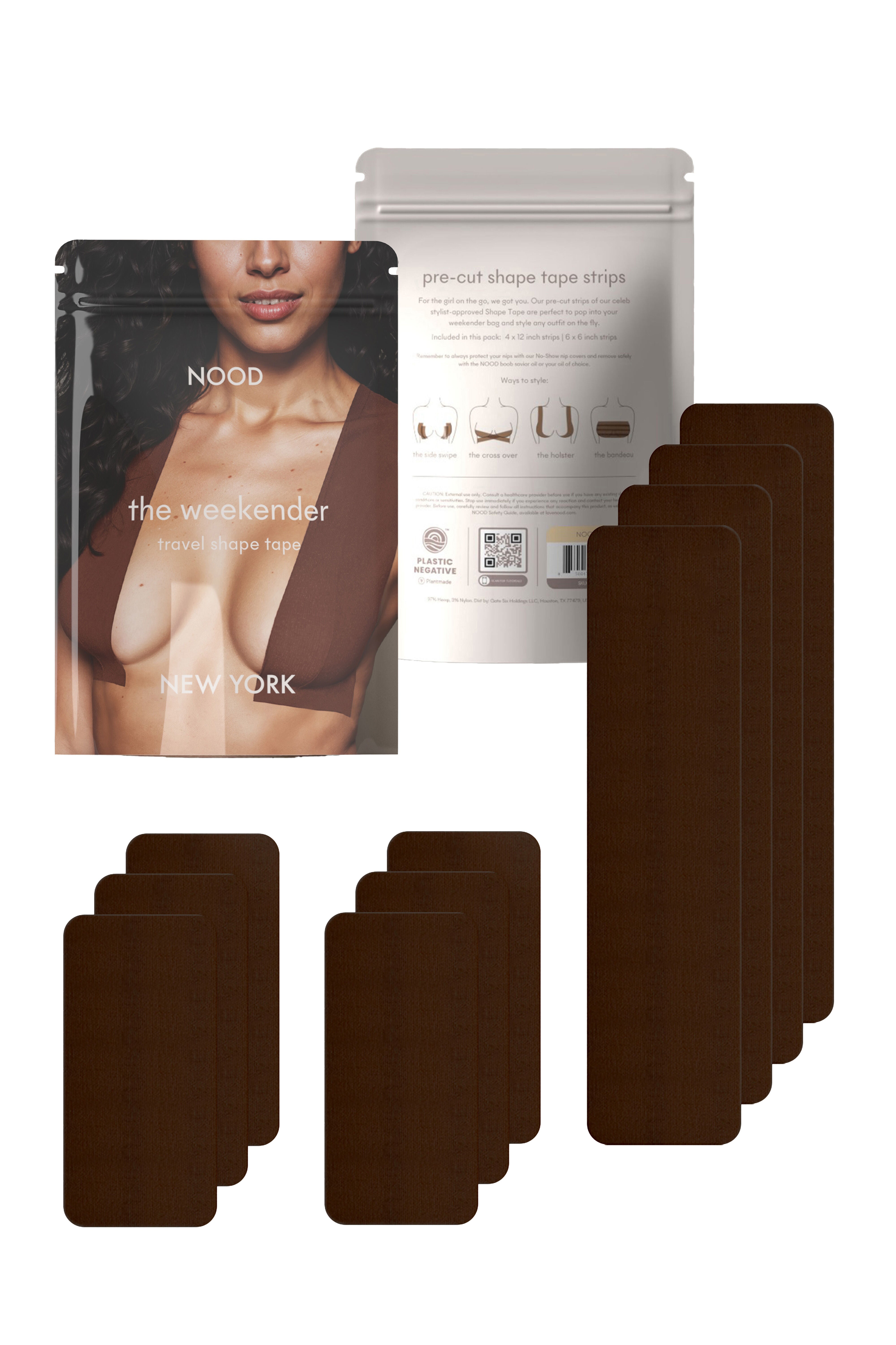 The Weekender Pre-Cut Shape Tape Breast Tape, No 9 Espresso / Brown, hi-res image number 0