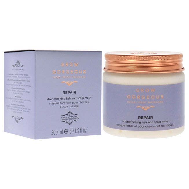 Repair Strengthening Hair and Scalp Mask by Grow Gorgeous for Unisex - 6.7 oz Masque, , alternate image number 7