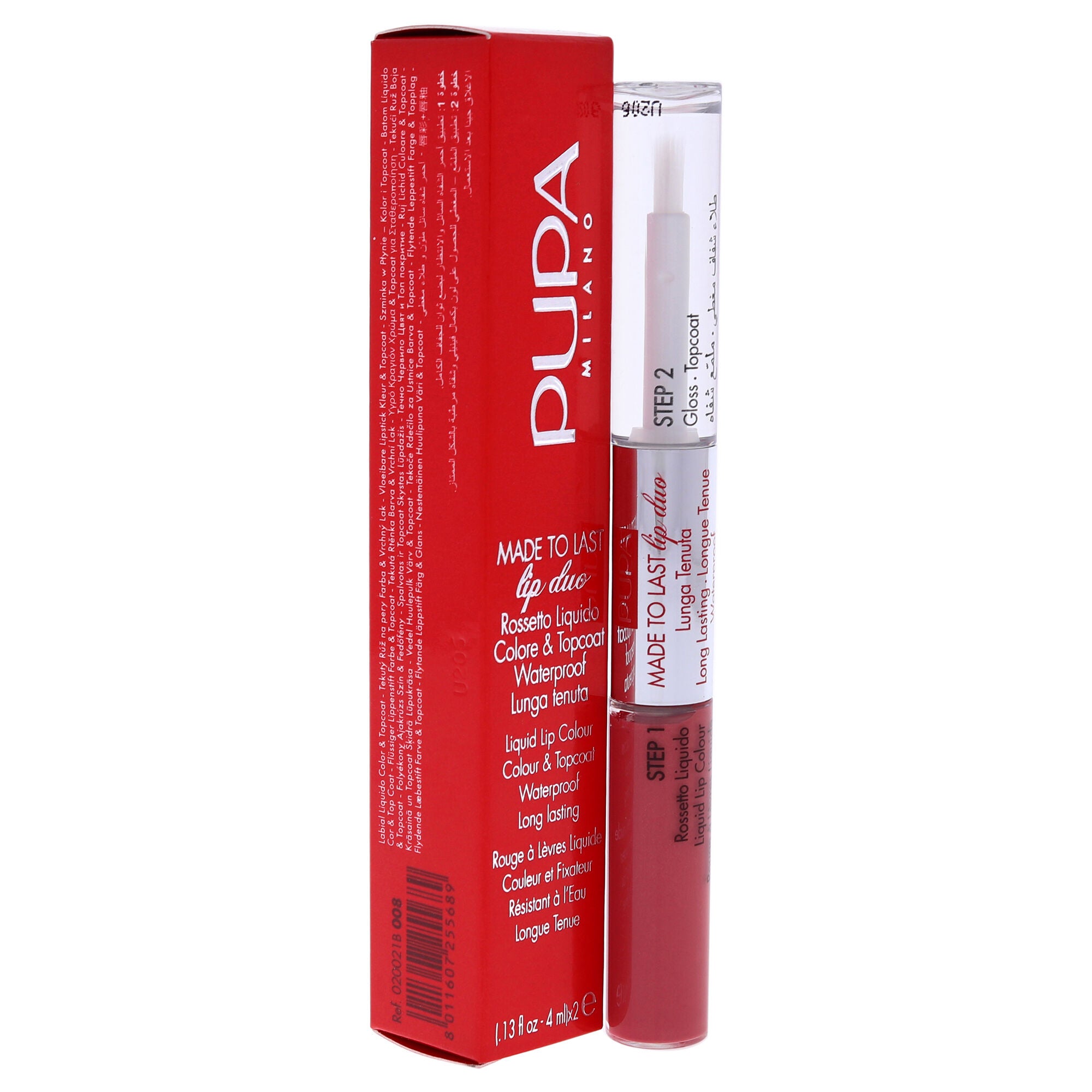 Made To Last Lip Duo - 008 Miami Pink by Pupa Milano for Women - 0.13 oz Lipstick, See Description, alternate image number 1