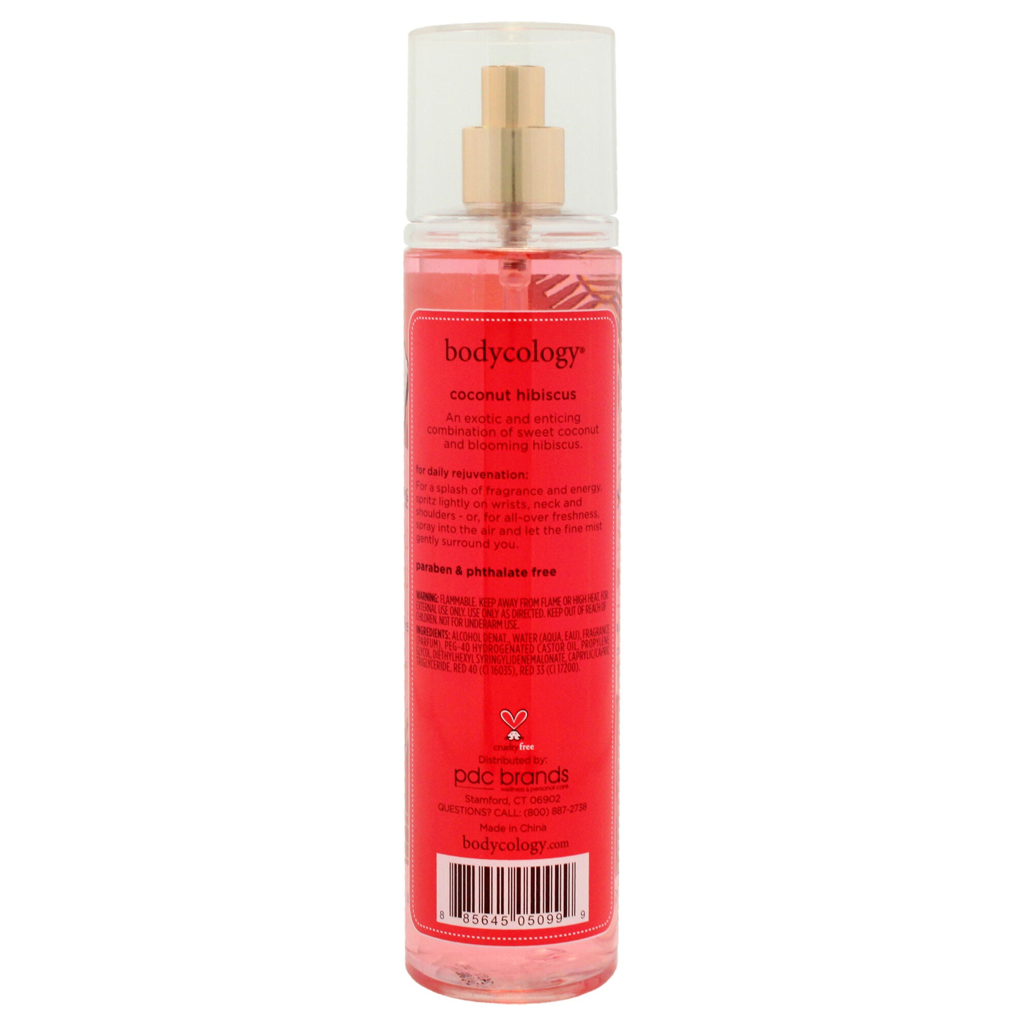 Coconut Hibiscus by Bodycology for Women - 8 oz Fragrance Mist, See Description, alternate image number 1