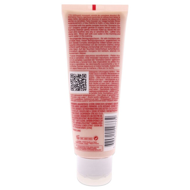 Soothing Gentle Foaming Cleanser by Clarins for Unisex - 4.2 oz Cleanser, , alternate image number null