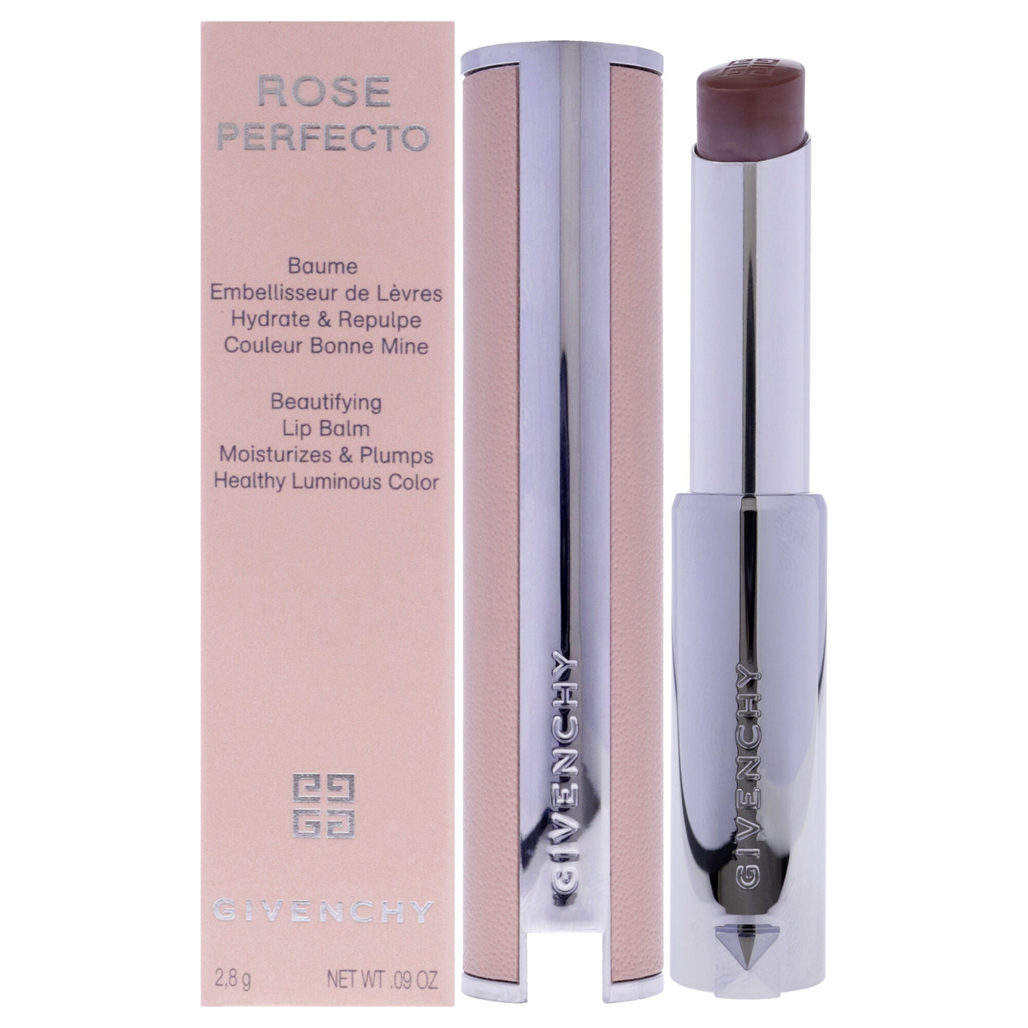 Rose Perfecto Beautifying Lip Balm - 111 Soft Nude by Givenchy for Women - 0.09 oz Lip Balm, See Description, hi-res image number 0