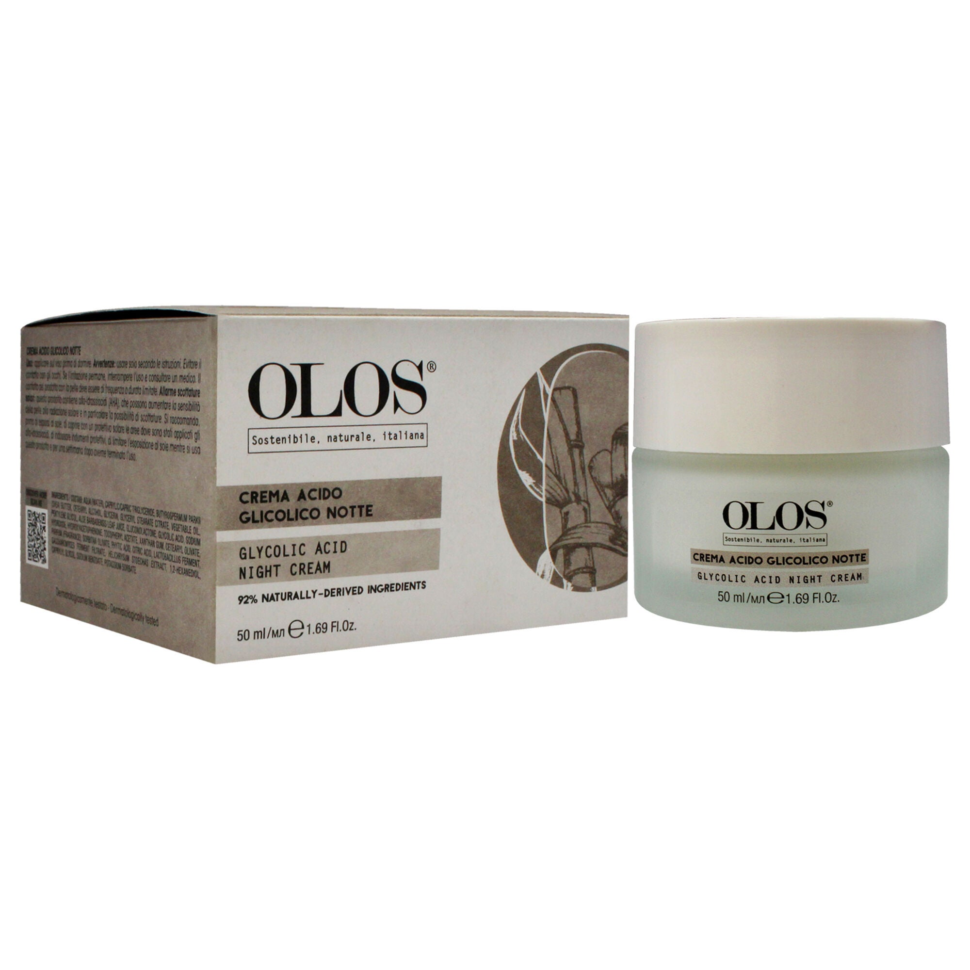Glycolic Acid Night Cream by Olos for Unisex - 1.7 oz Cream, See Description, alternate image number 2