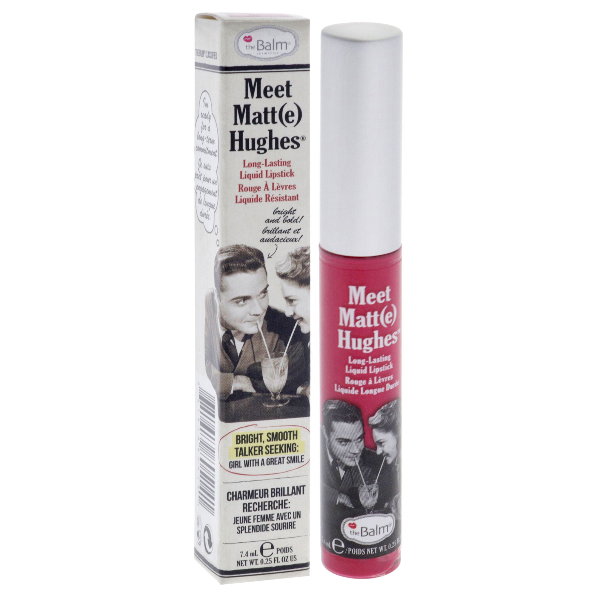 Meet Matte Hughes Long Lasting Liquid Lipstick - Sentimental by the Balm for Women - 0.25 oz Lip Gloss, See Description, alternate image number 2