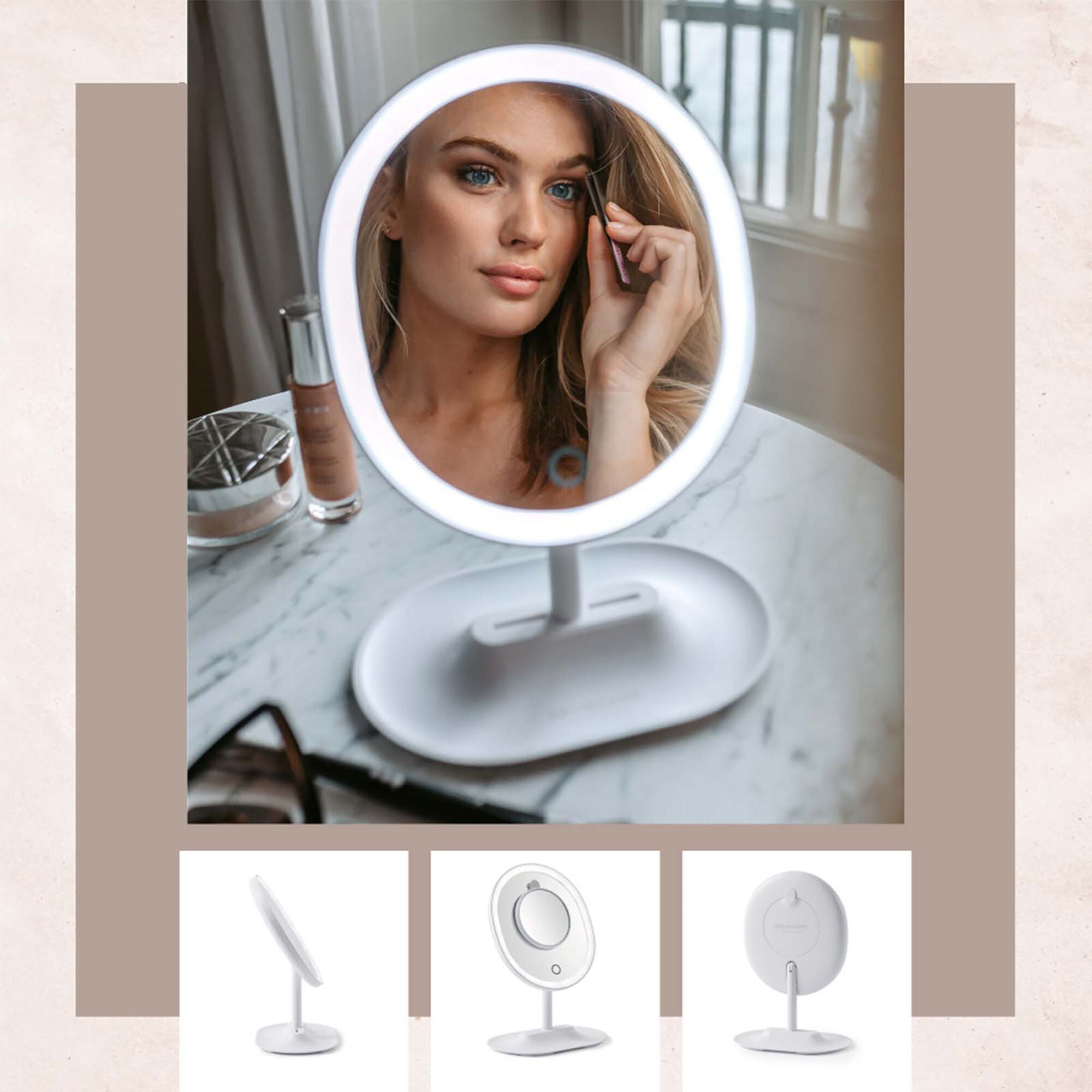 Original Lighted Makeup Mirror by Browgame for Women - 1 Pc Mirror, , alternate image number 7
