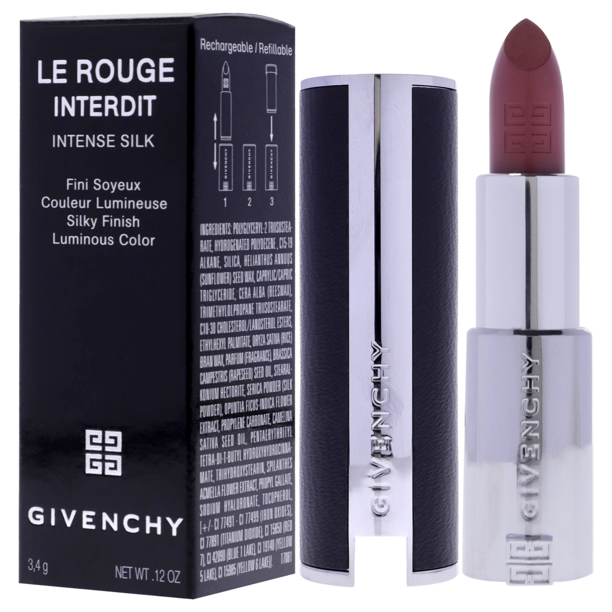 Le Rouge Interdit Intense Silk Lipstick - 116 by Givenchy for Women - 0.12 oz Lipstick, , alternate image number 7