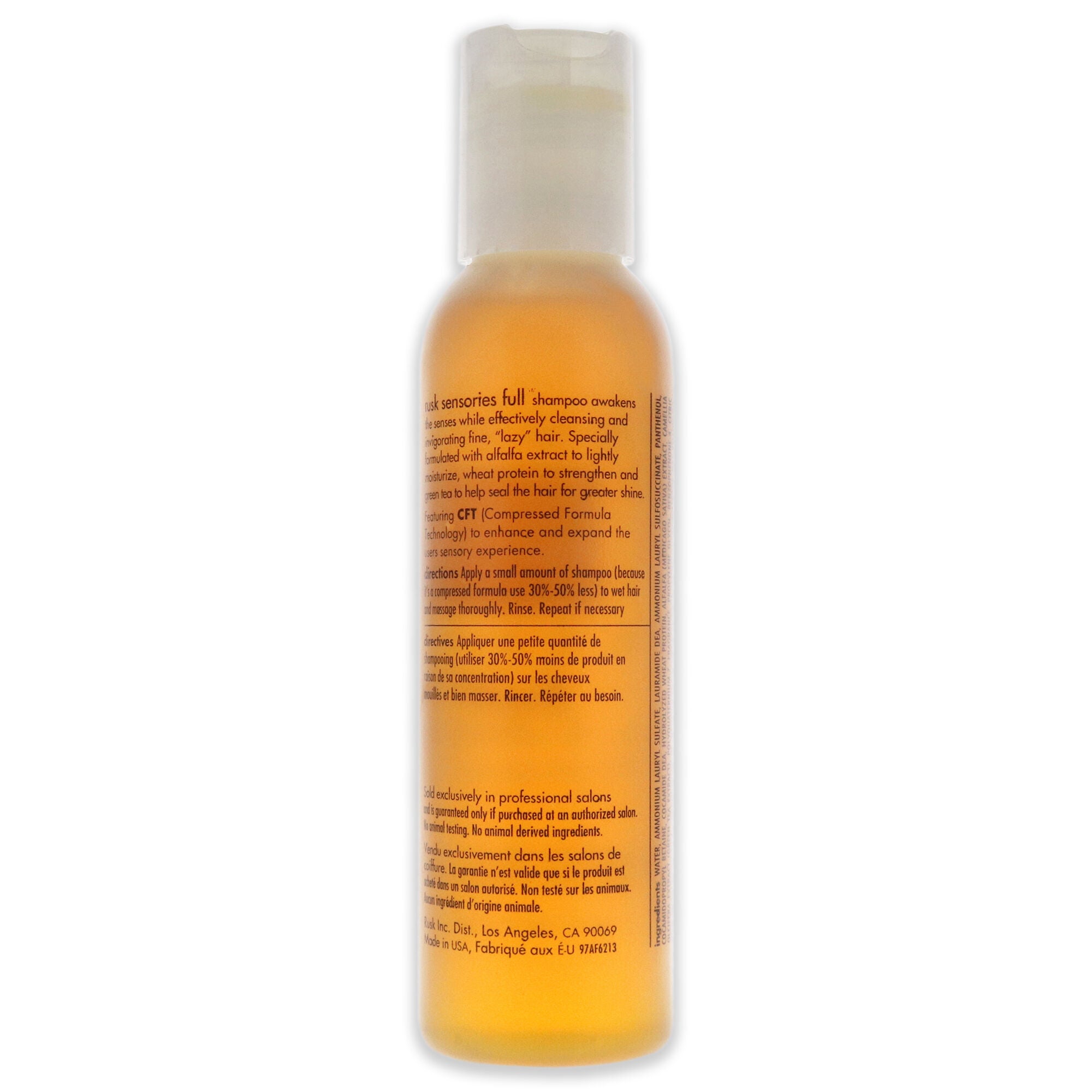 Sensories Full Green Tea Alfalfa Shampoo by Rusk for Unisex - 4 oz Shampoo, See Description, alternate image number 1